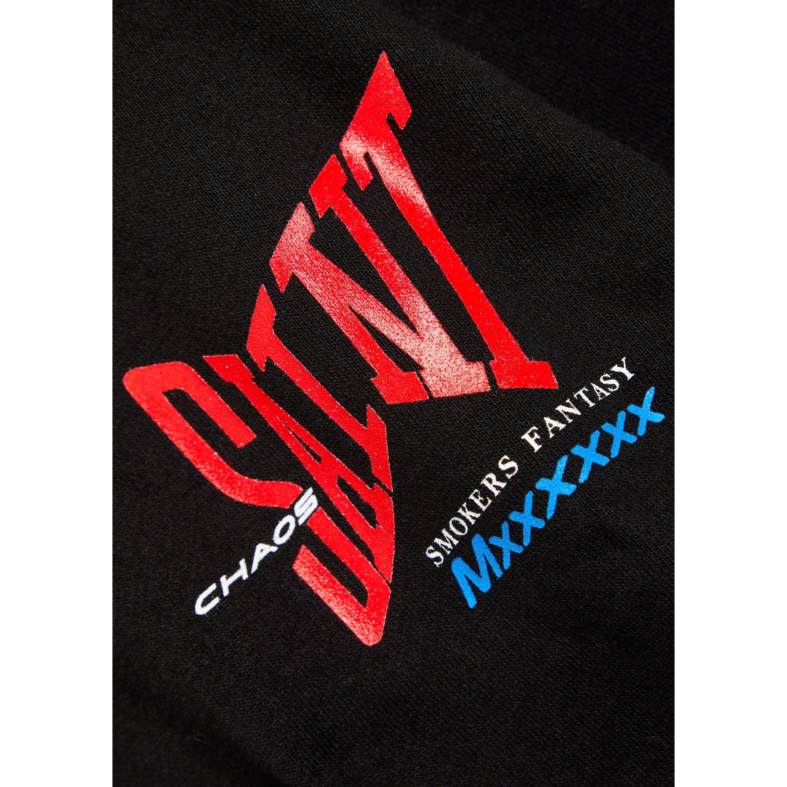 BLACK - SAINT MXXXXXX - SM SAINT RED LOGO HOODIE - 4