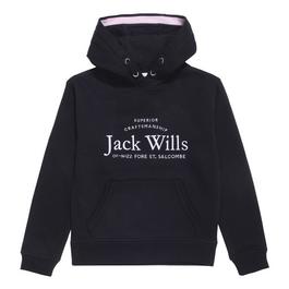 Jack Wills Jack Kids Girls Logo Script Hoodie