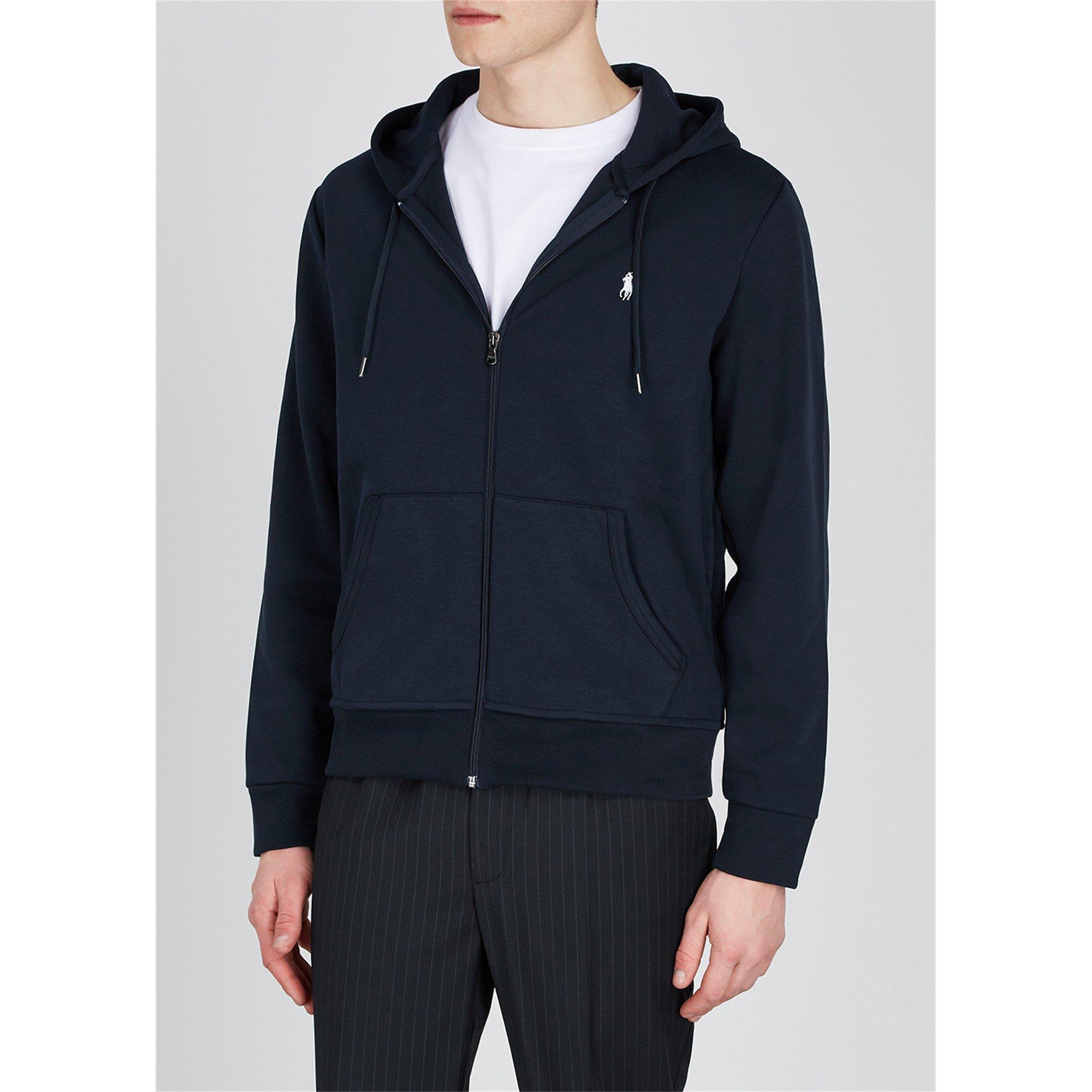 NAVY - Polo Ralph Lauren - Men's Cotton-Blend Regular Fit Zip Hoodie - 2