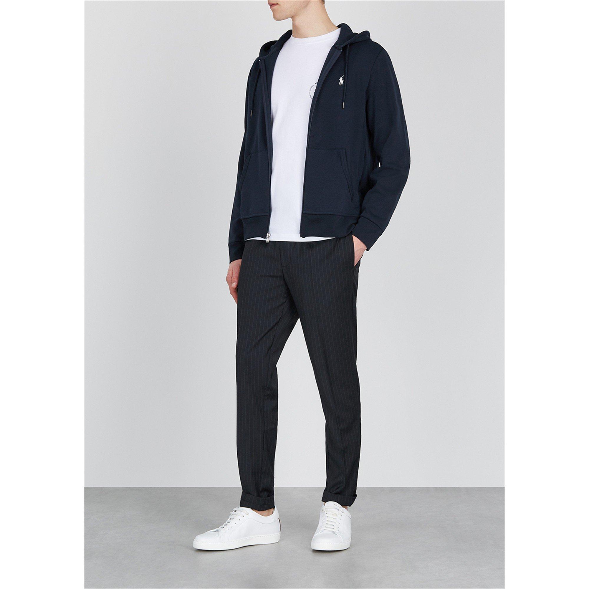 NAVY - Polo Ralph Lauren - Men's Cotton-Blend Regular Fit Zip Hoodie - 5