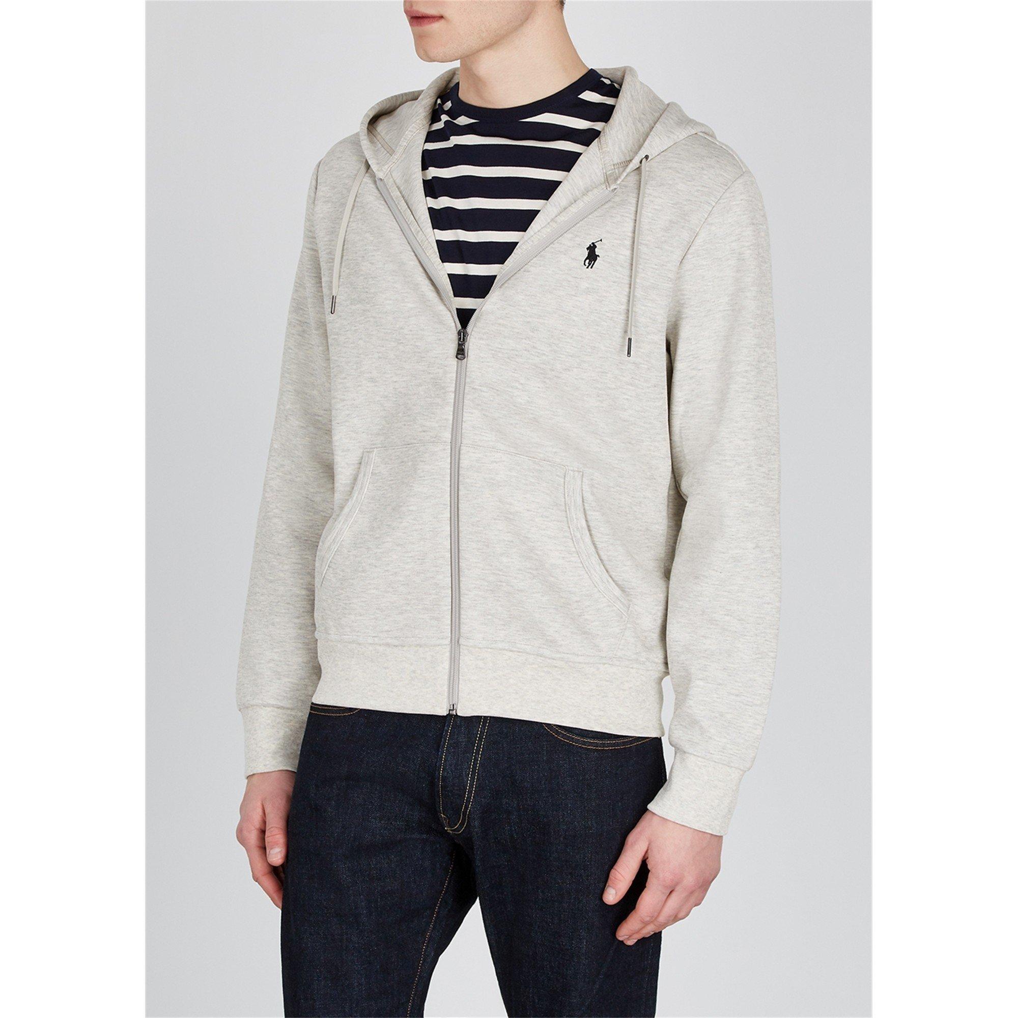 GREY - Polo Ralph Lauren - Men's Cotton-Blend Regular Fit Zip Hoodie - 2