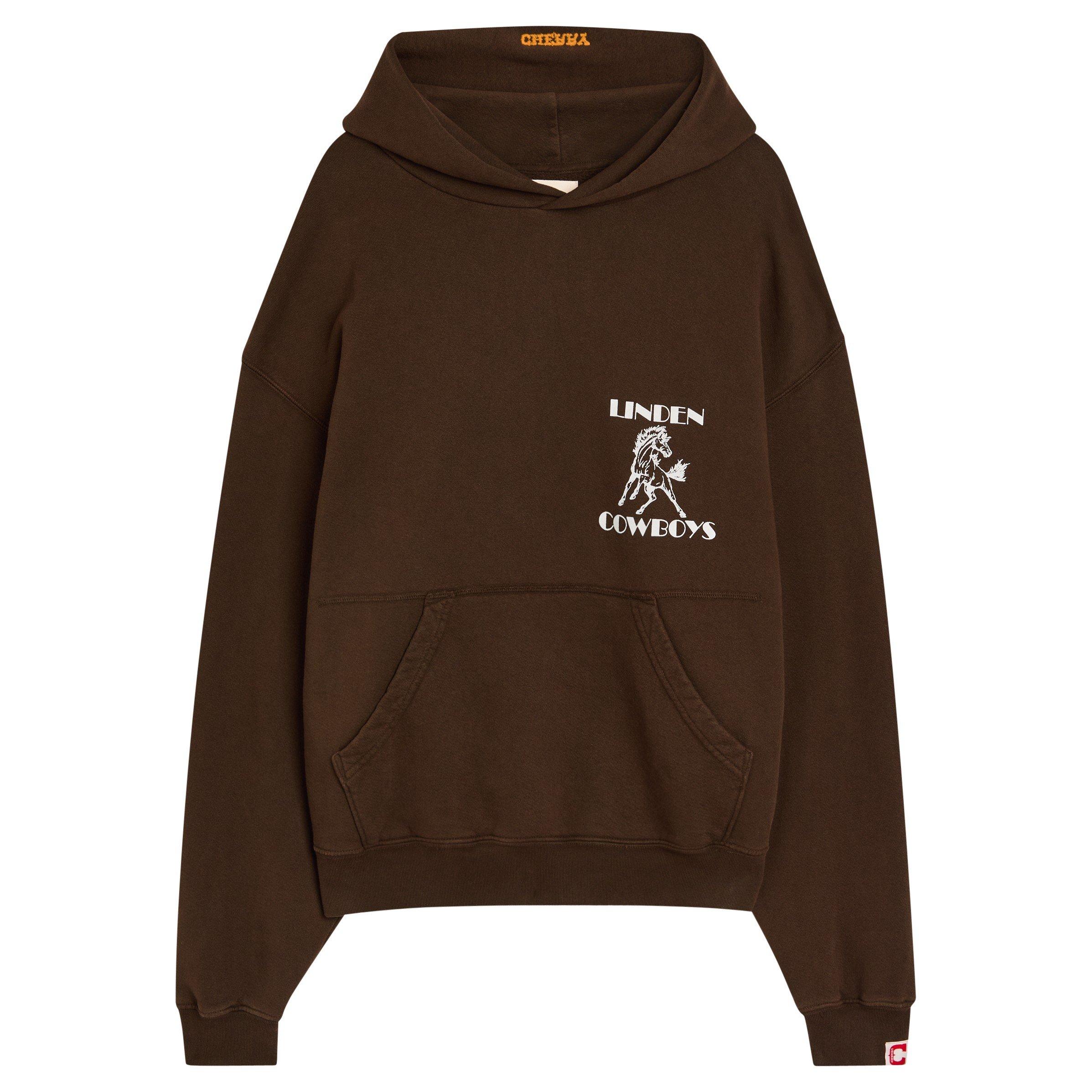 BROWN - Cherry LA - CHE COWBOYS PULLOVER HOODIE