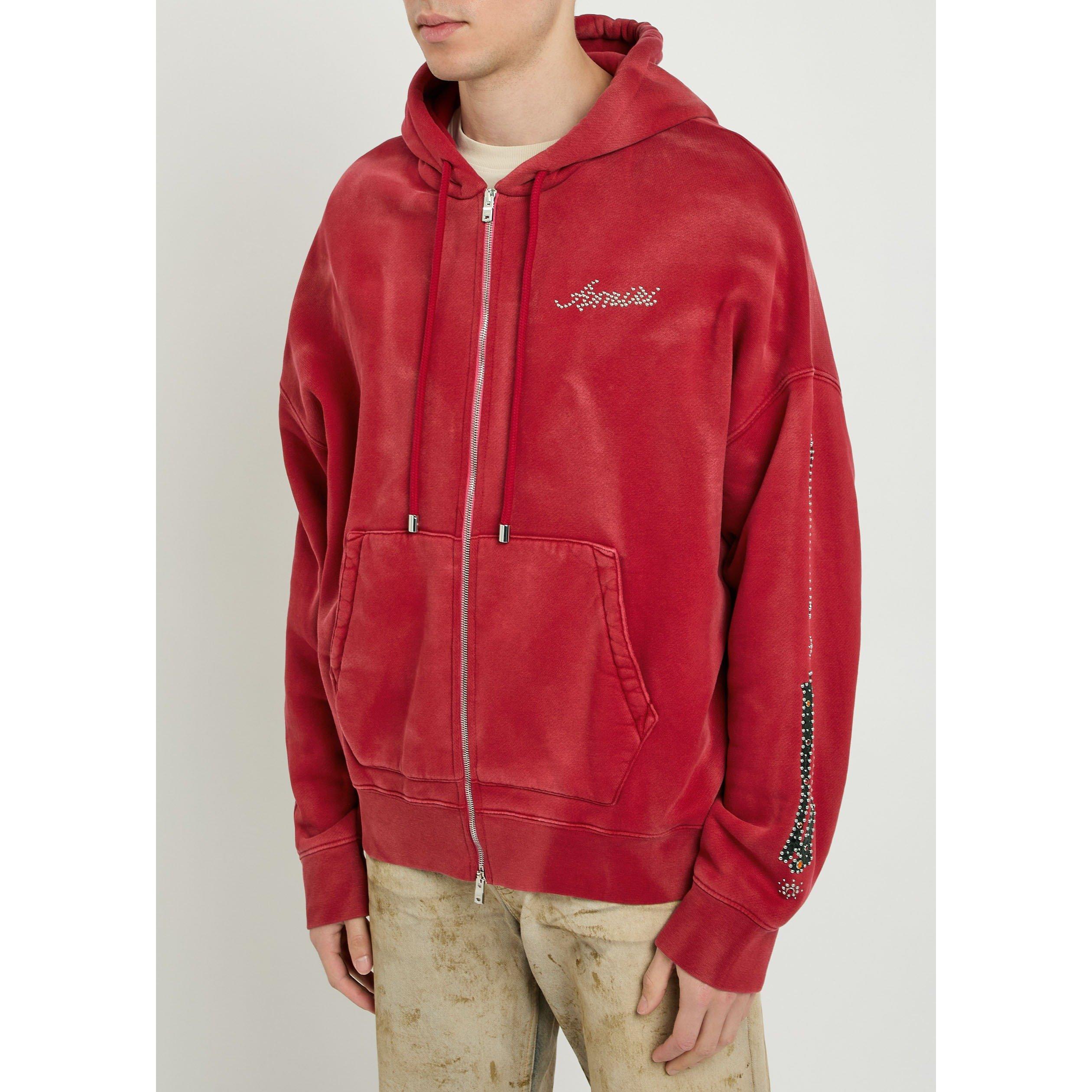 RED - Amiri - AMIRI BONES STUDDED HOODIE - 2