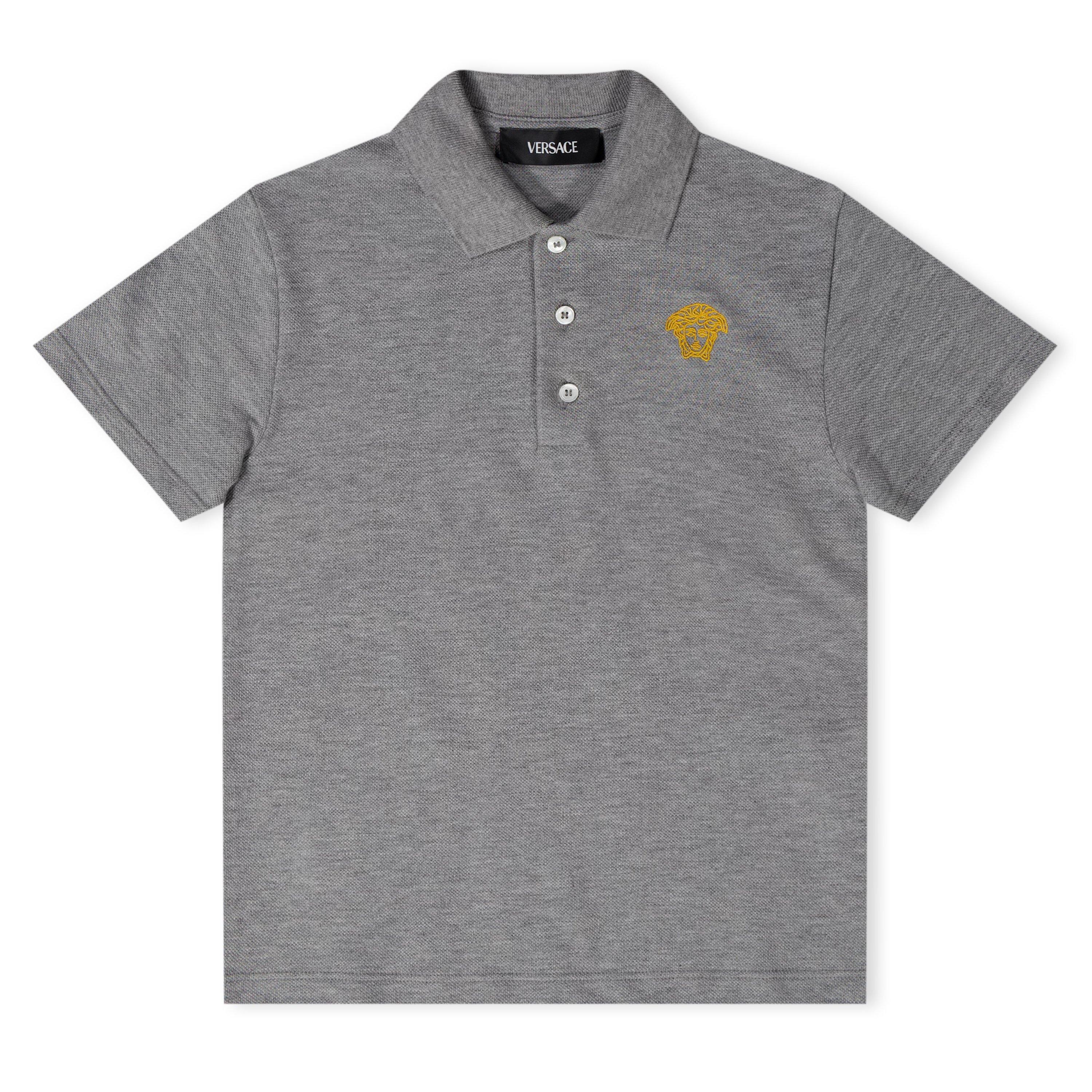 Grey 2E050 - Versace - Logo Polo Shirt Juniors - 1