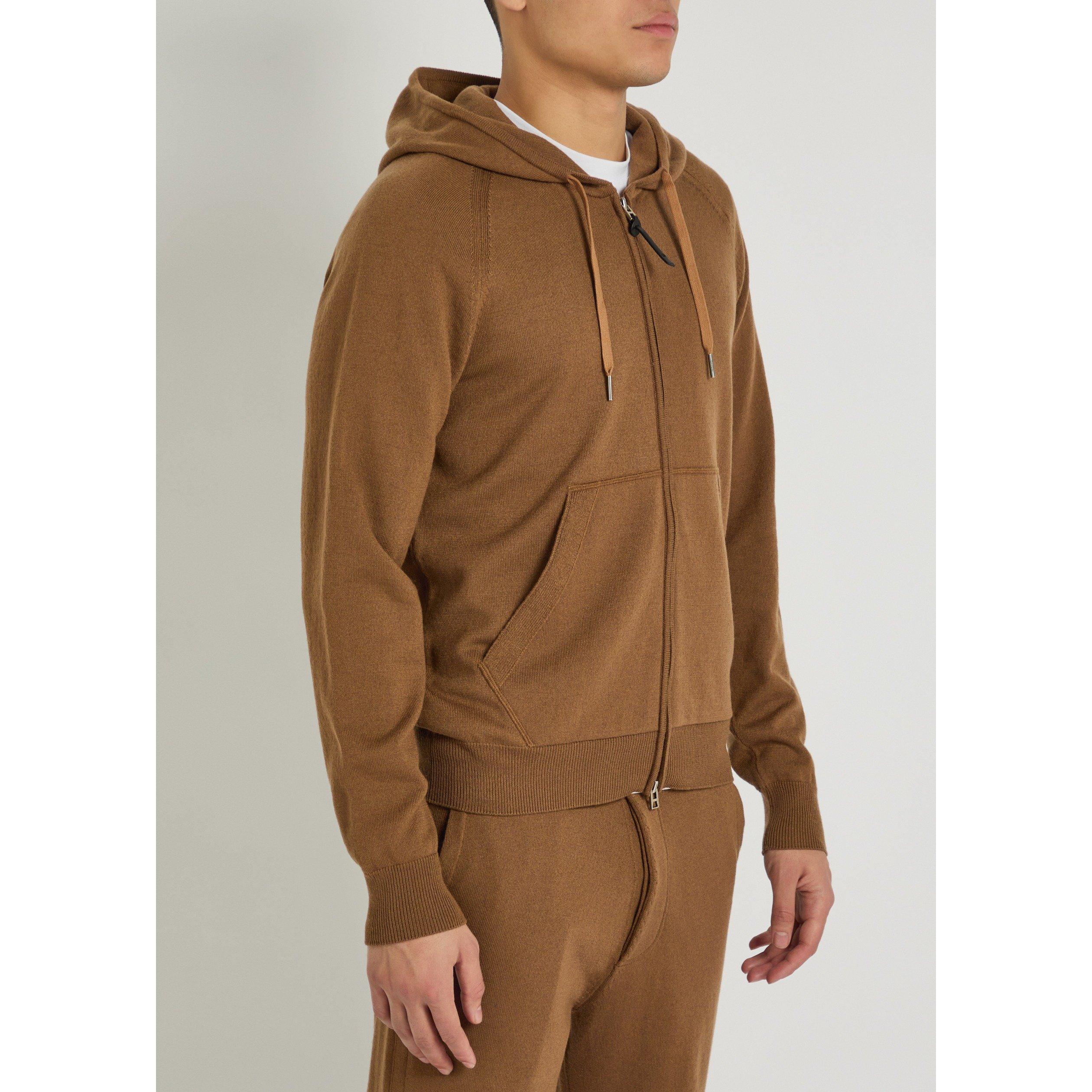 CARAMEL - Tom Ford - TF CASHMERE MERINO HOODIE - 2