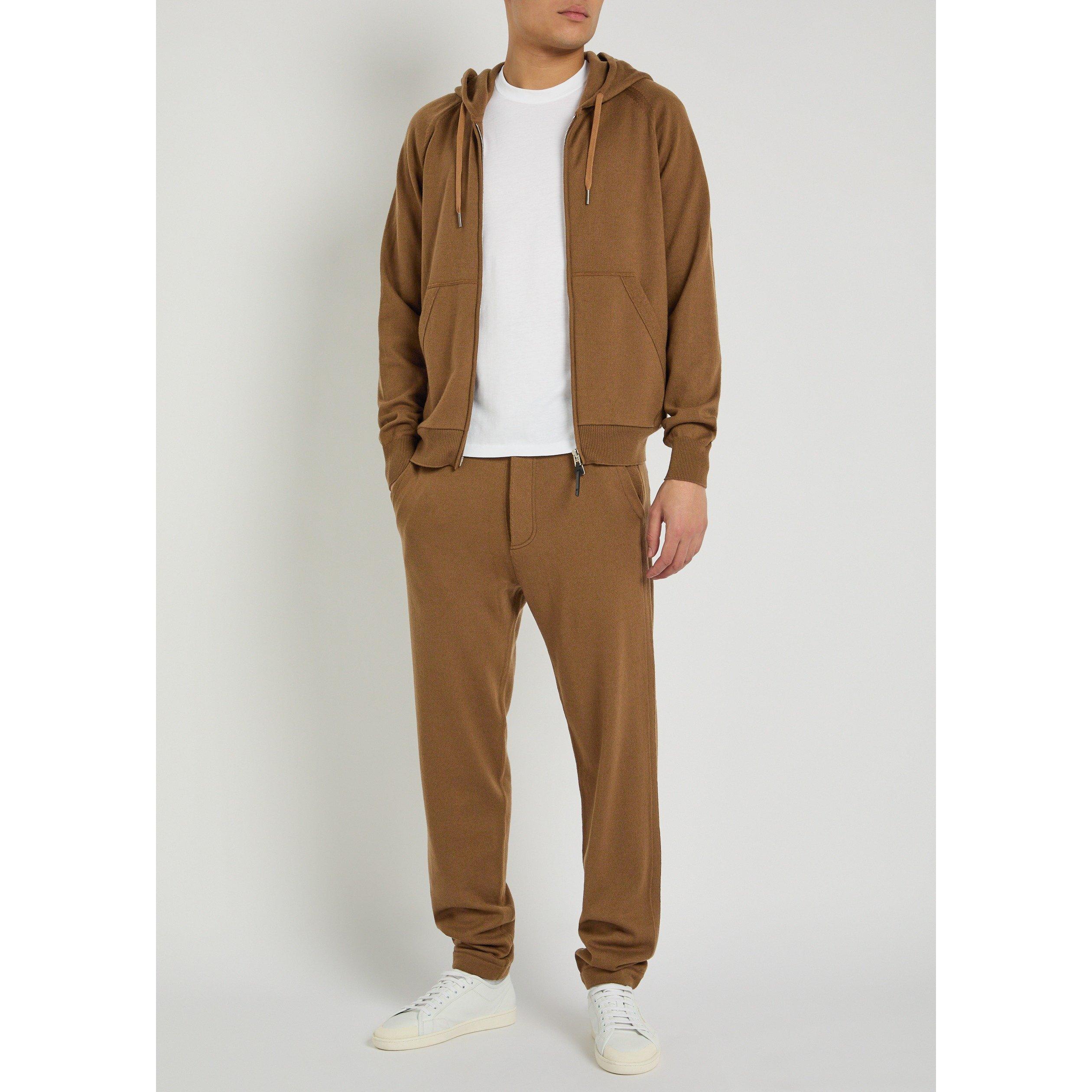 CARAMEL - Tom Ford - TF CASHMERE MERINO HOODIE - 5