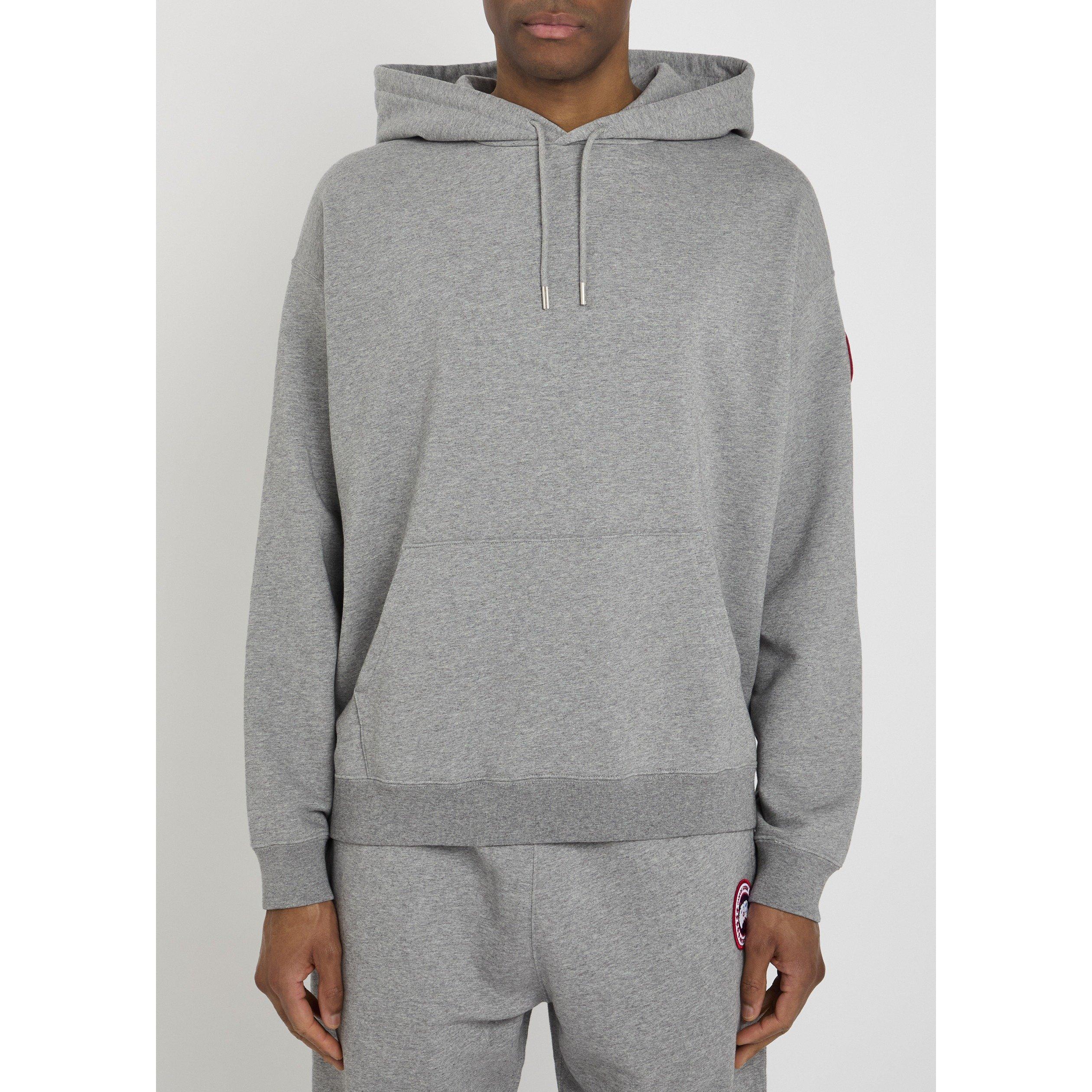 GREY - Canada Goose - Men's Rove Over the Head Cotton Hoodie - 2