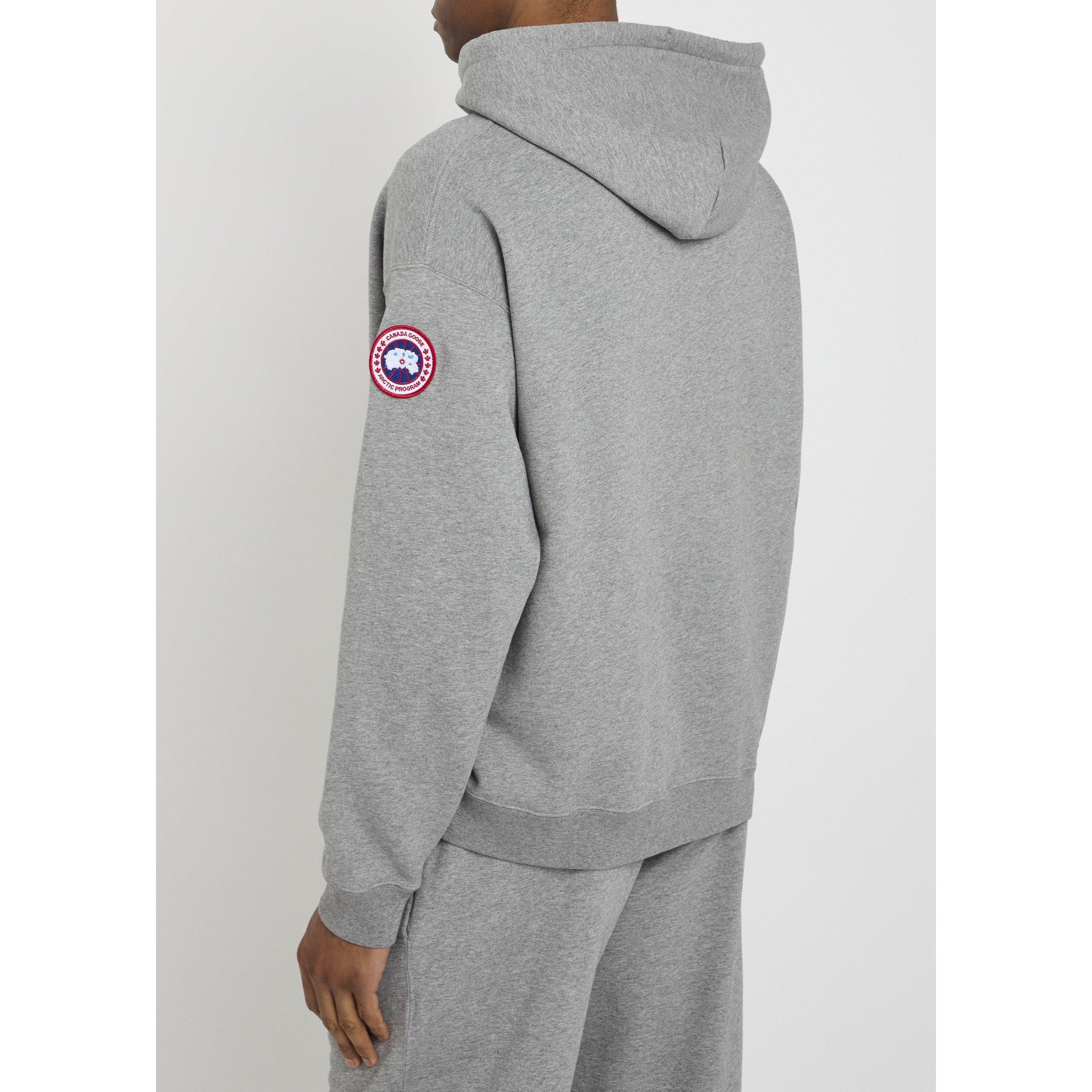 GREY - Canada Goose - Men's Rove Over the Head Cotton Hoodie - 3