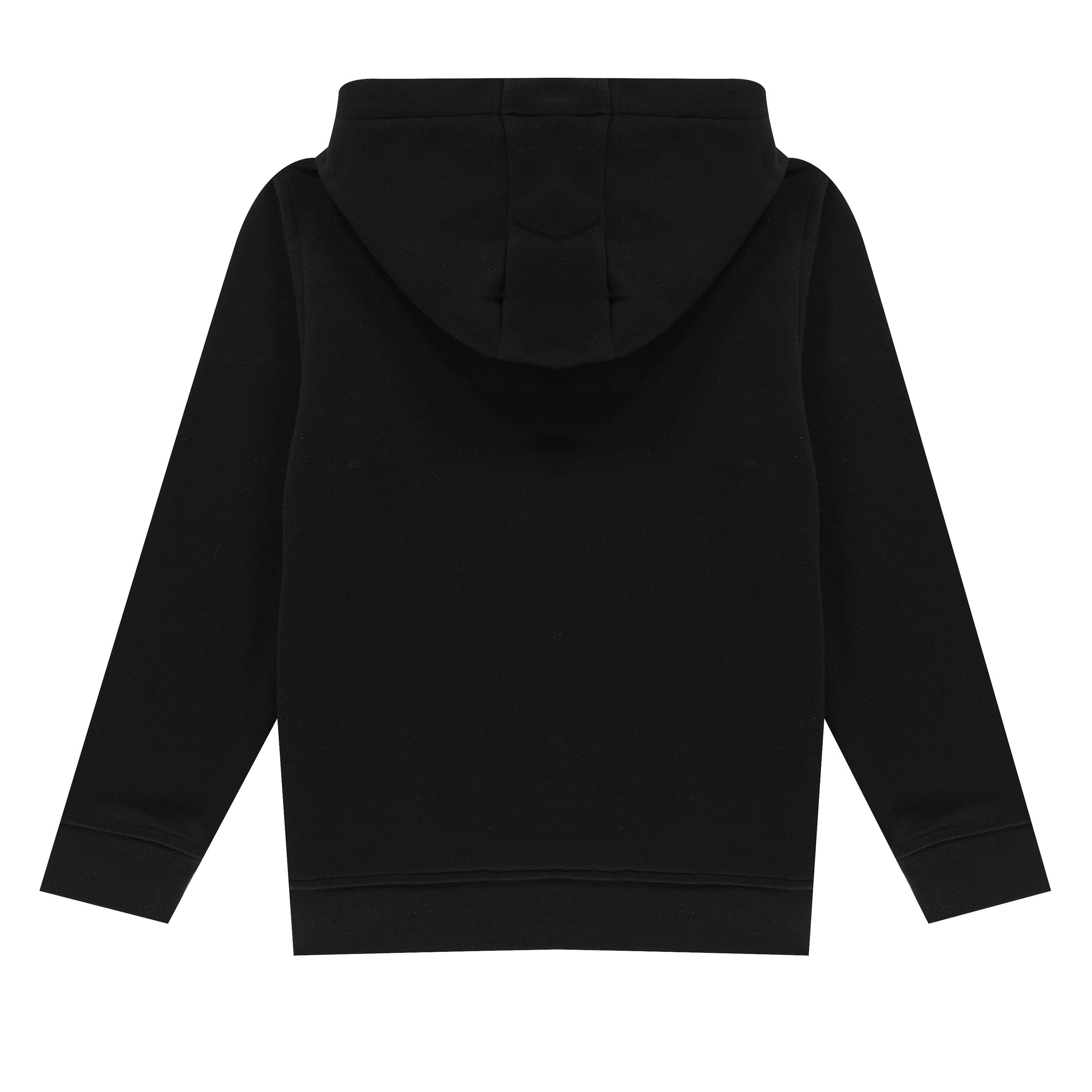 Black - Lacoste - Boys' Logo Over-the-head Hoodie - 5