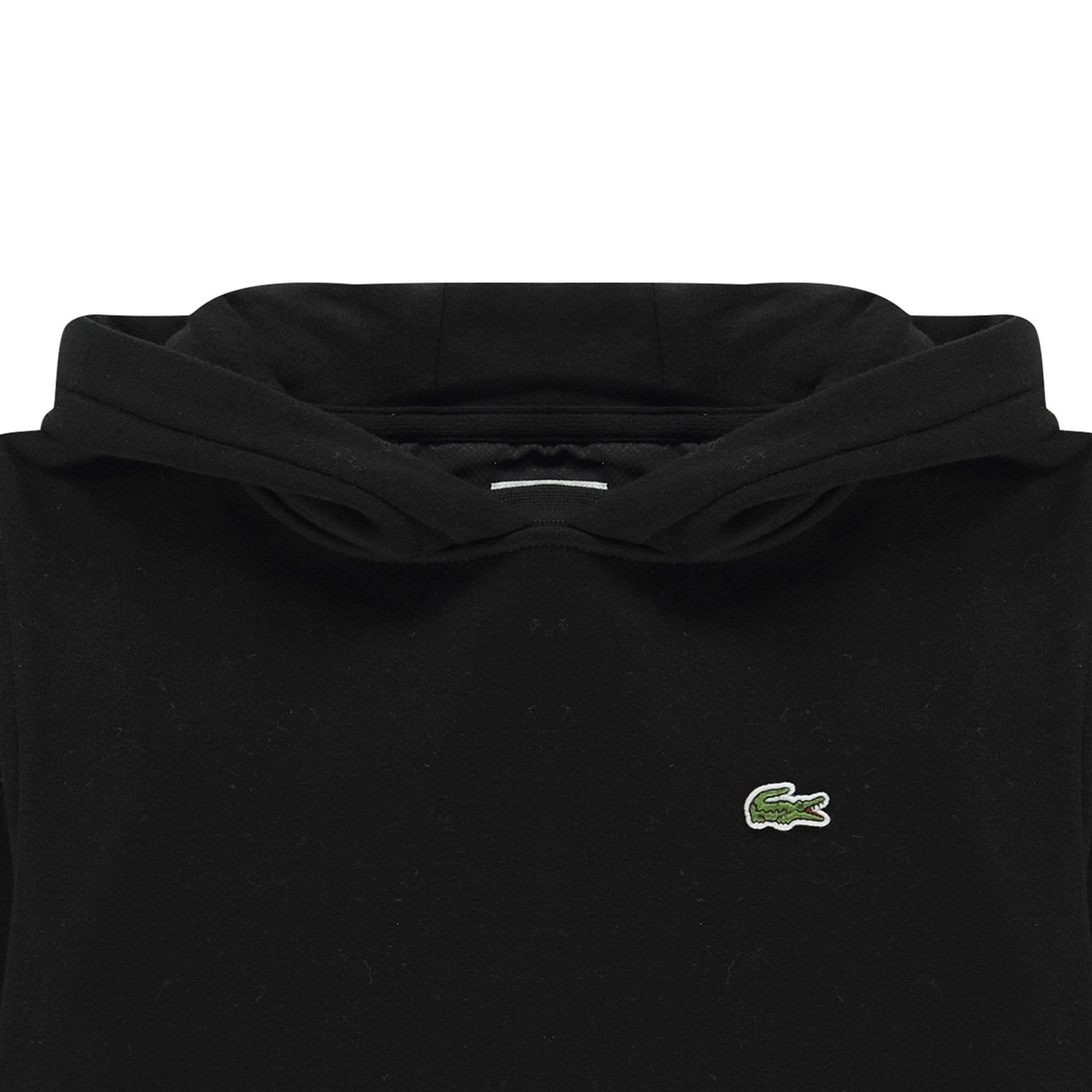 Black - Lacoste - Boys' Logo Over-the-head Hoodie - 6