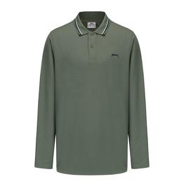 Slazenger Long Sleeve Tipped Polo Men