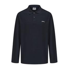 Slazenger Long Sleeve Plain Polo Men