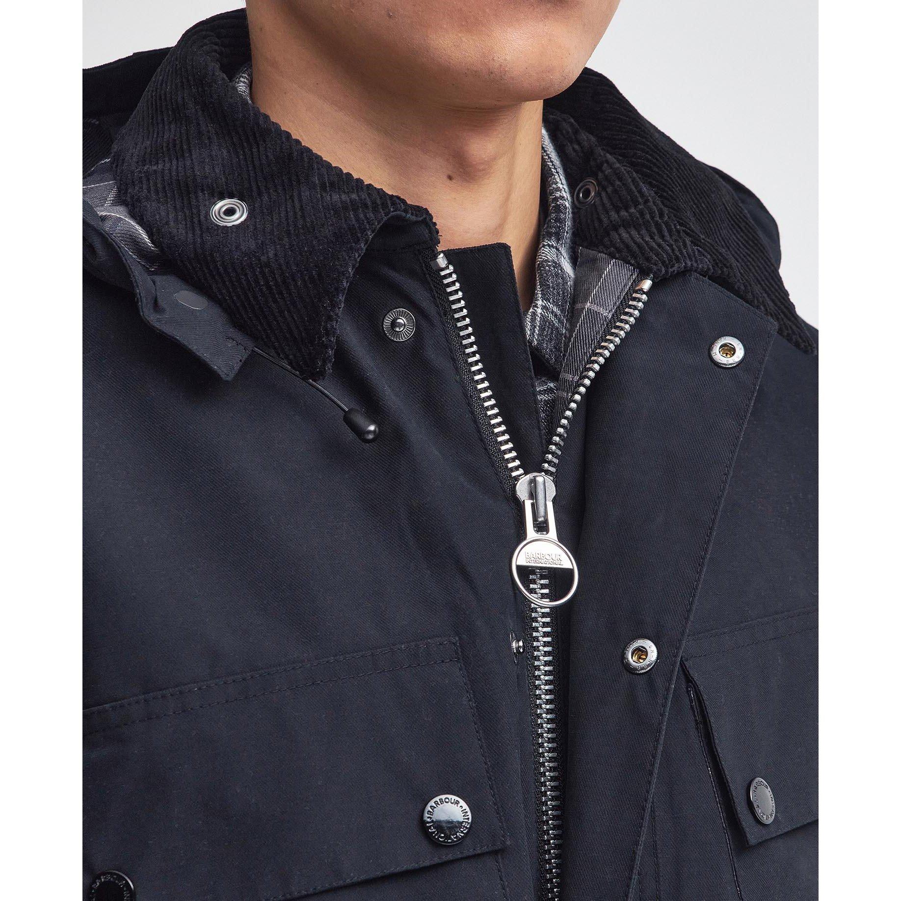 Black BK11 - Barbour International - Men's B.Intl Bardon Waterproof Rain Anorak - 5