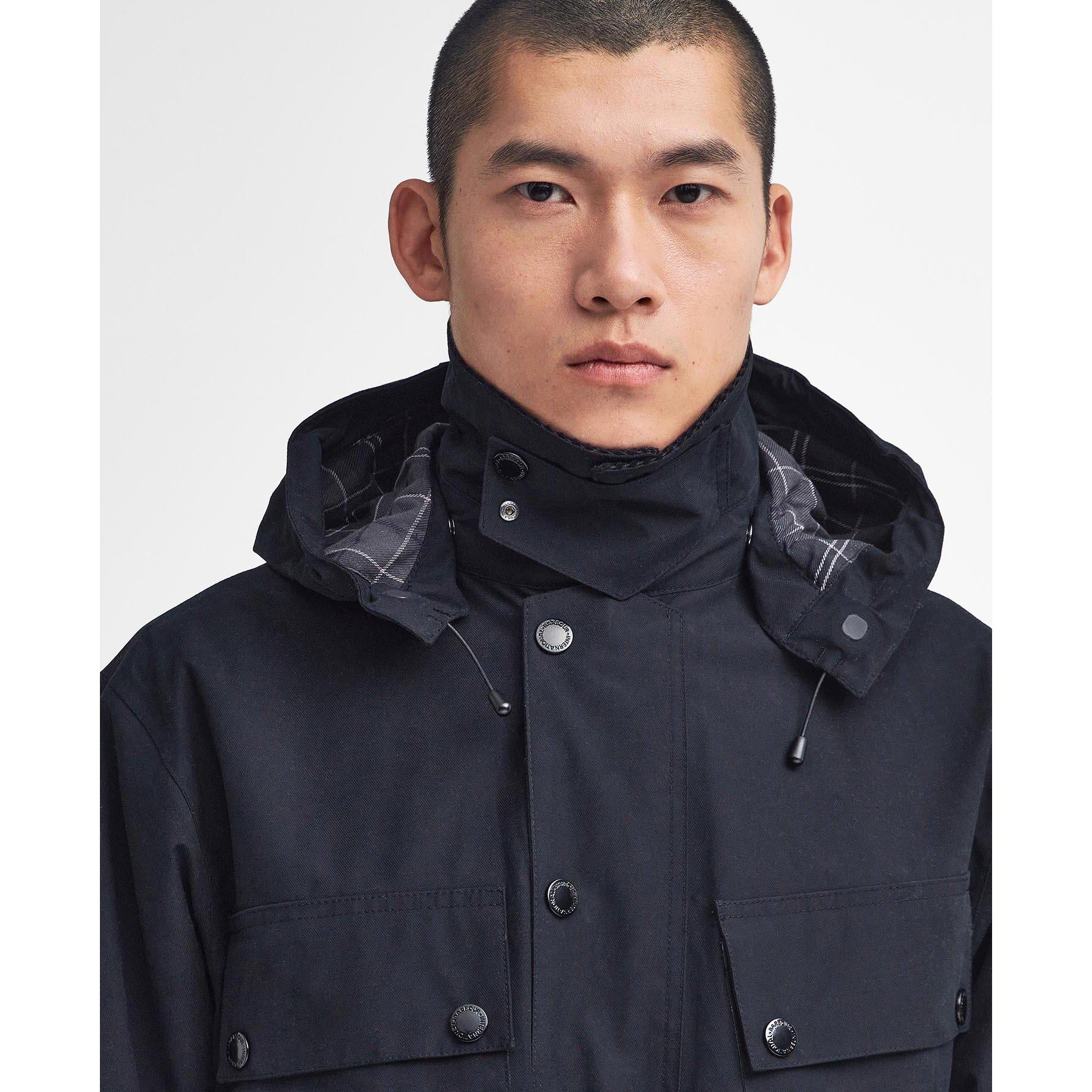 Black BK11 - Barbour International - Men's B.Intl Bardon Waterproof Rain Anorak - 7