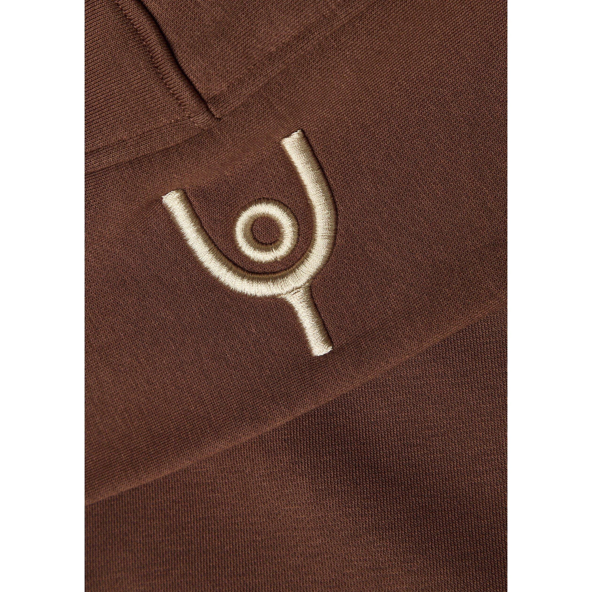 BROWN - Now You Live - Men's Harcourt Over the Head Cotton Hoodie - 4