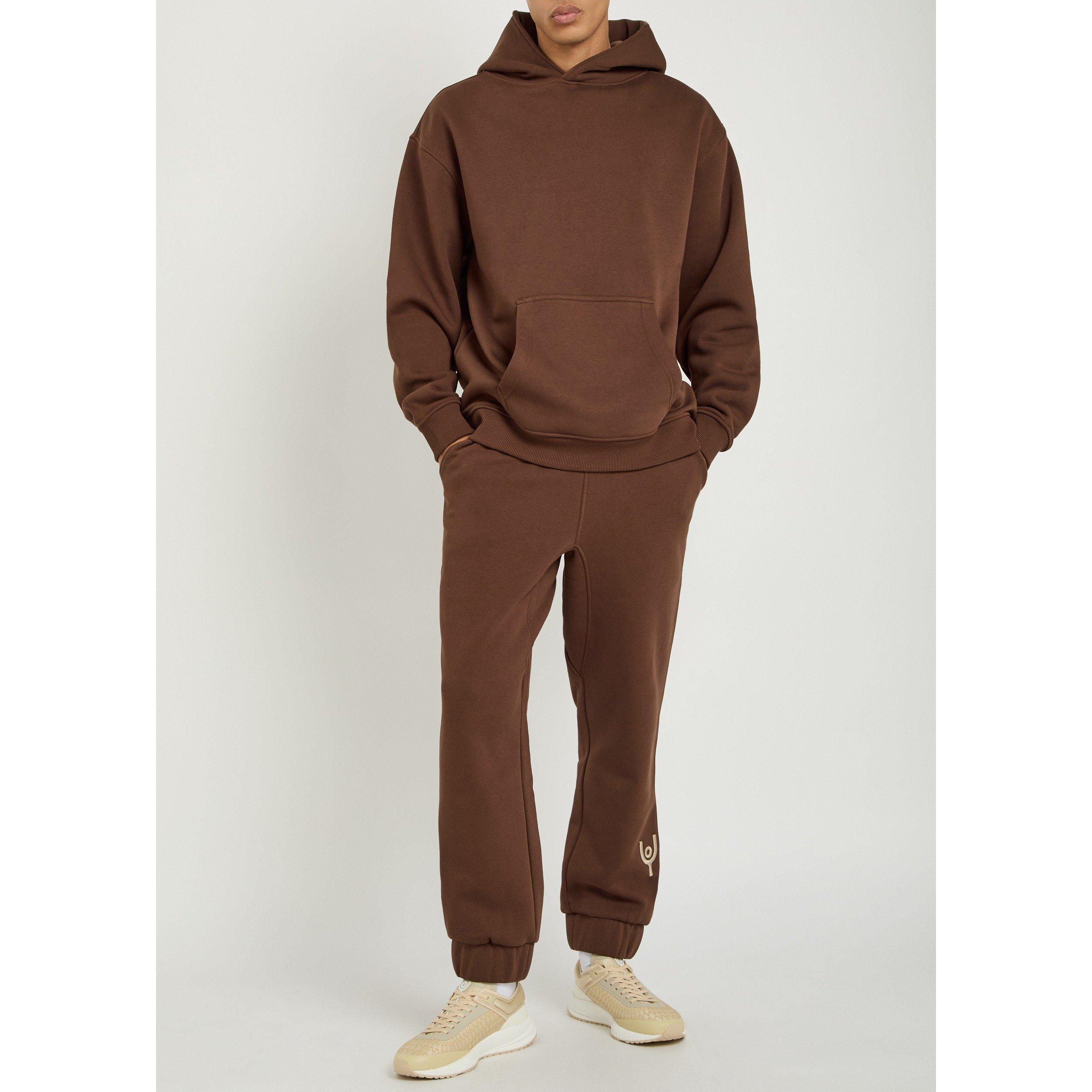 BROWN - Now You Live - Men's Harcourt Over the Head Cotton Hoodie - 5