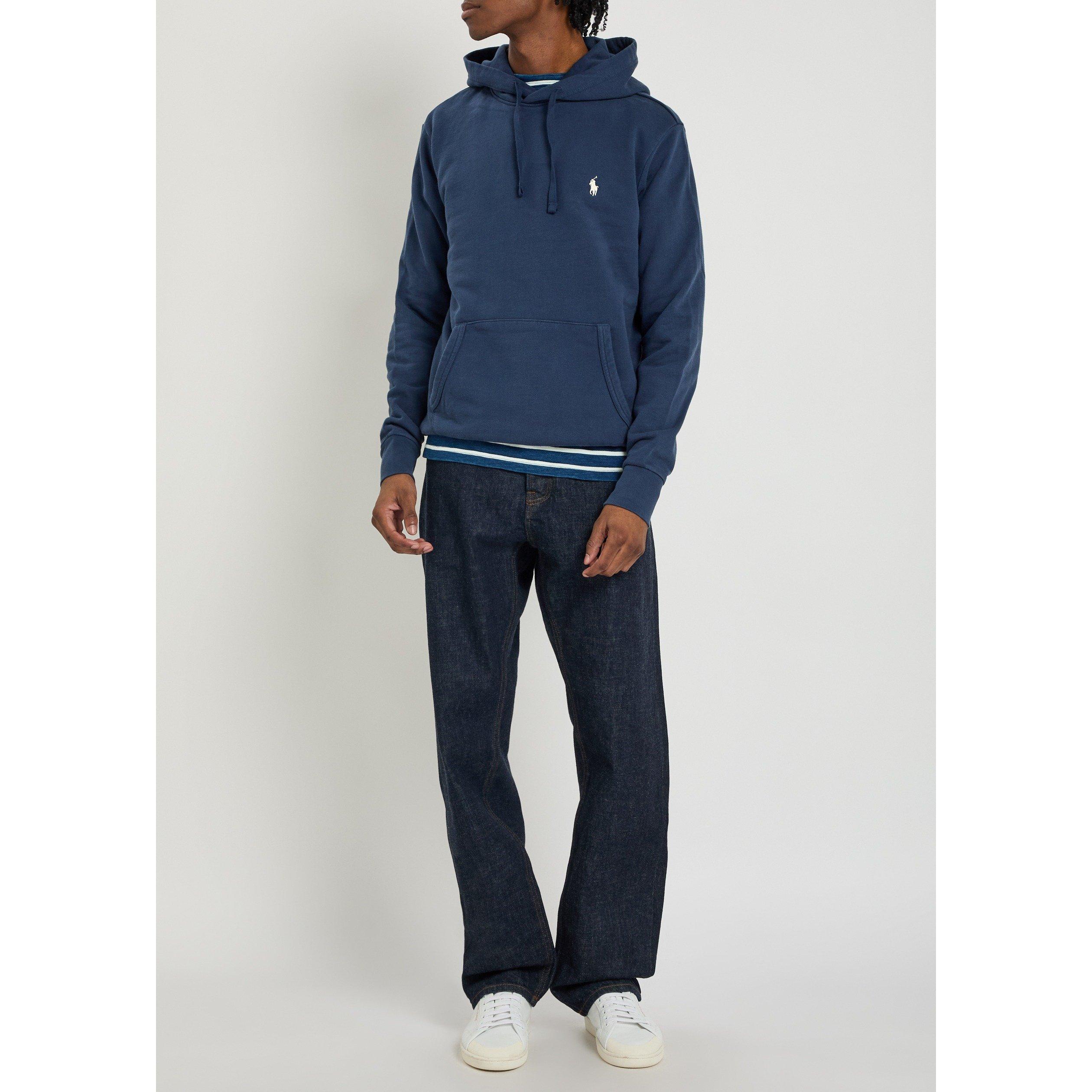 NAVY - Polo Ralph Lauren - Men's Cotton Long-Sleeve Regular-Fit Hoodie - 5