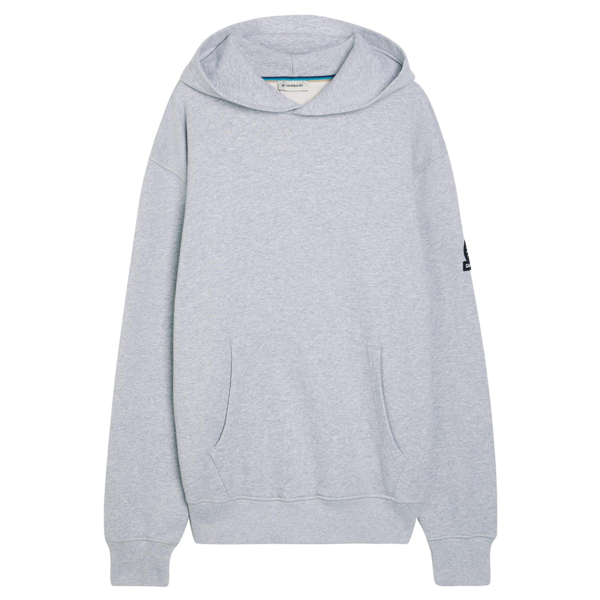 GREY - Sandbanks - SB SWEAT HDY BADGE