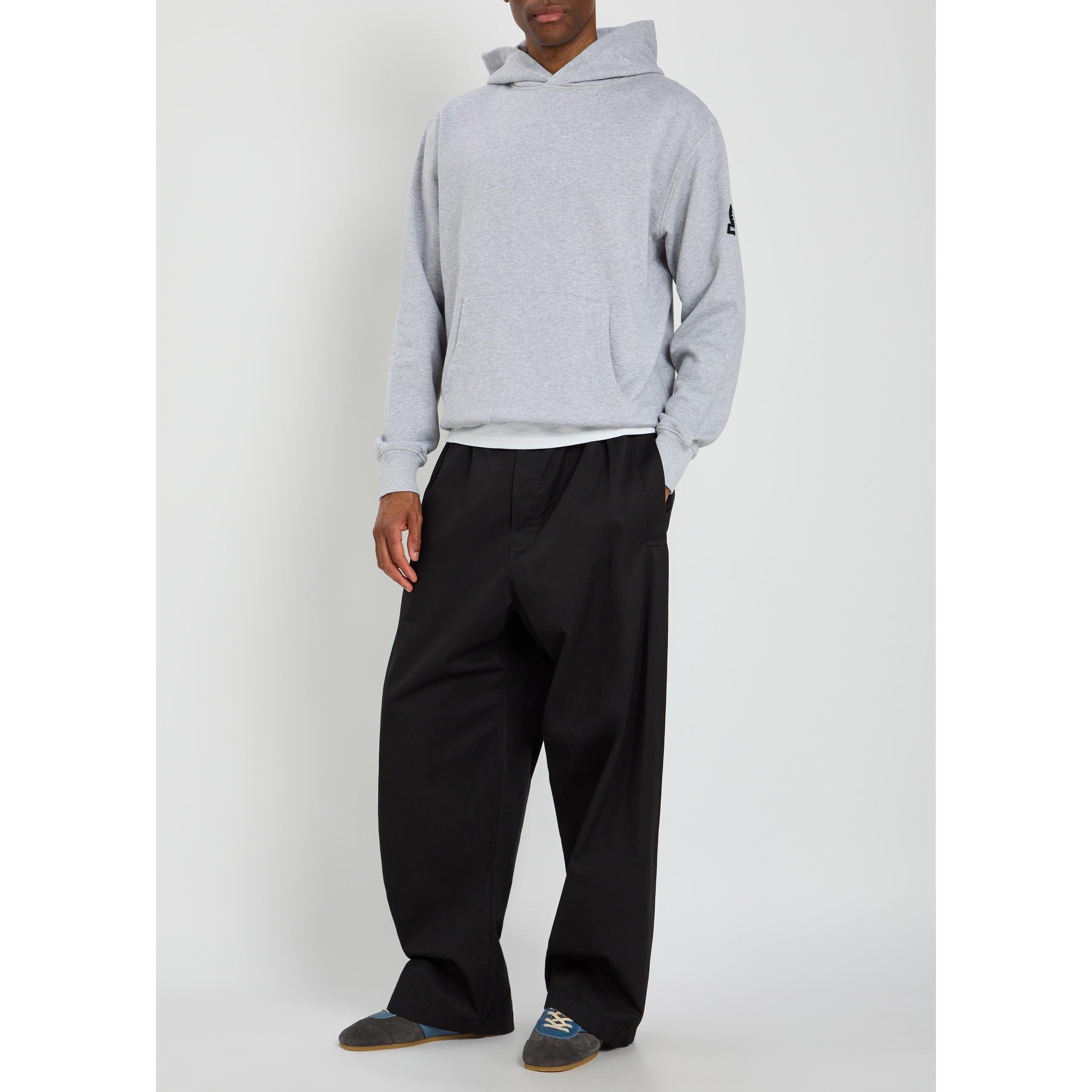 GREY - Sandbanks - Men's SB Badge Logo Over the Head Cotton Hoodie - 5