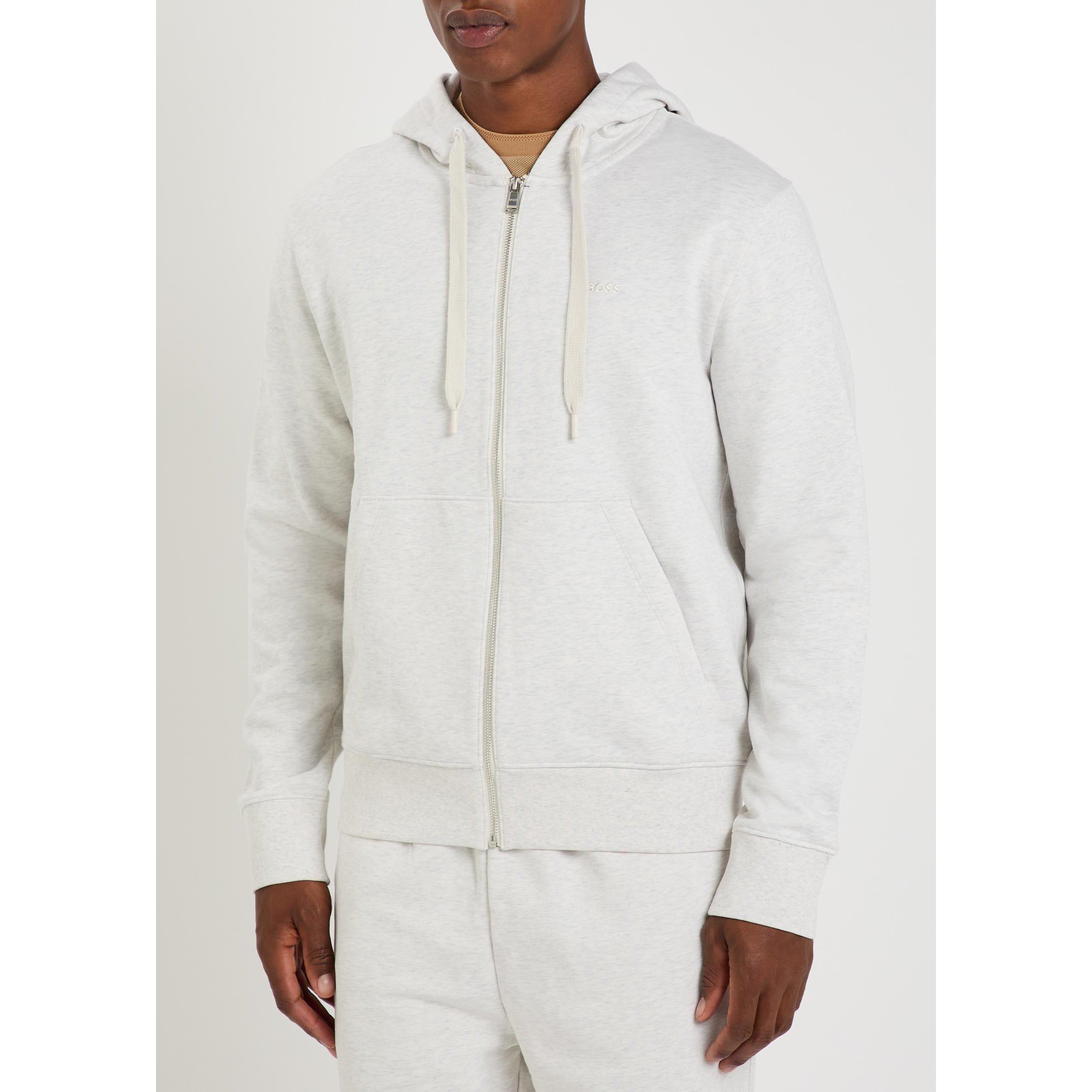 ECRU - Boss - Men's Spence Cotton Zip Hoodie - 2
