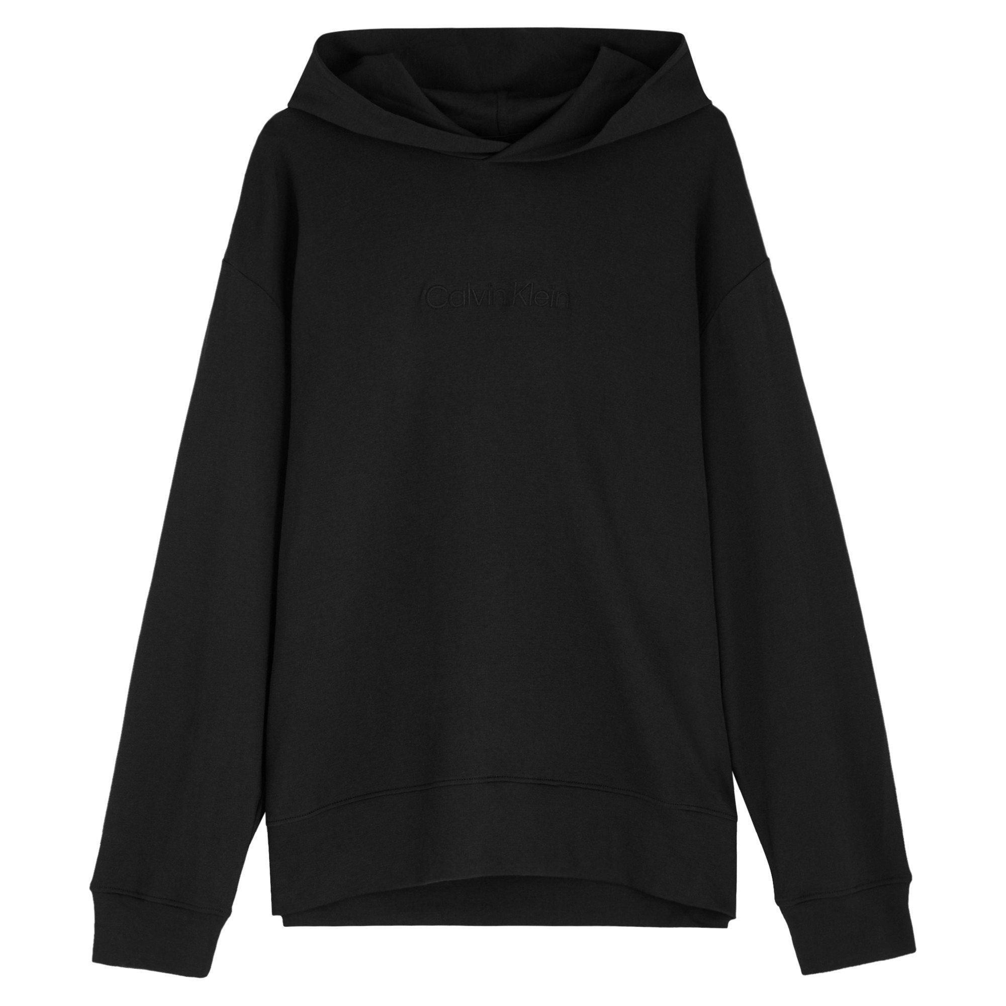 BLACK - Calvin Klein - CK LS HOODIE