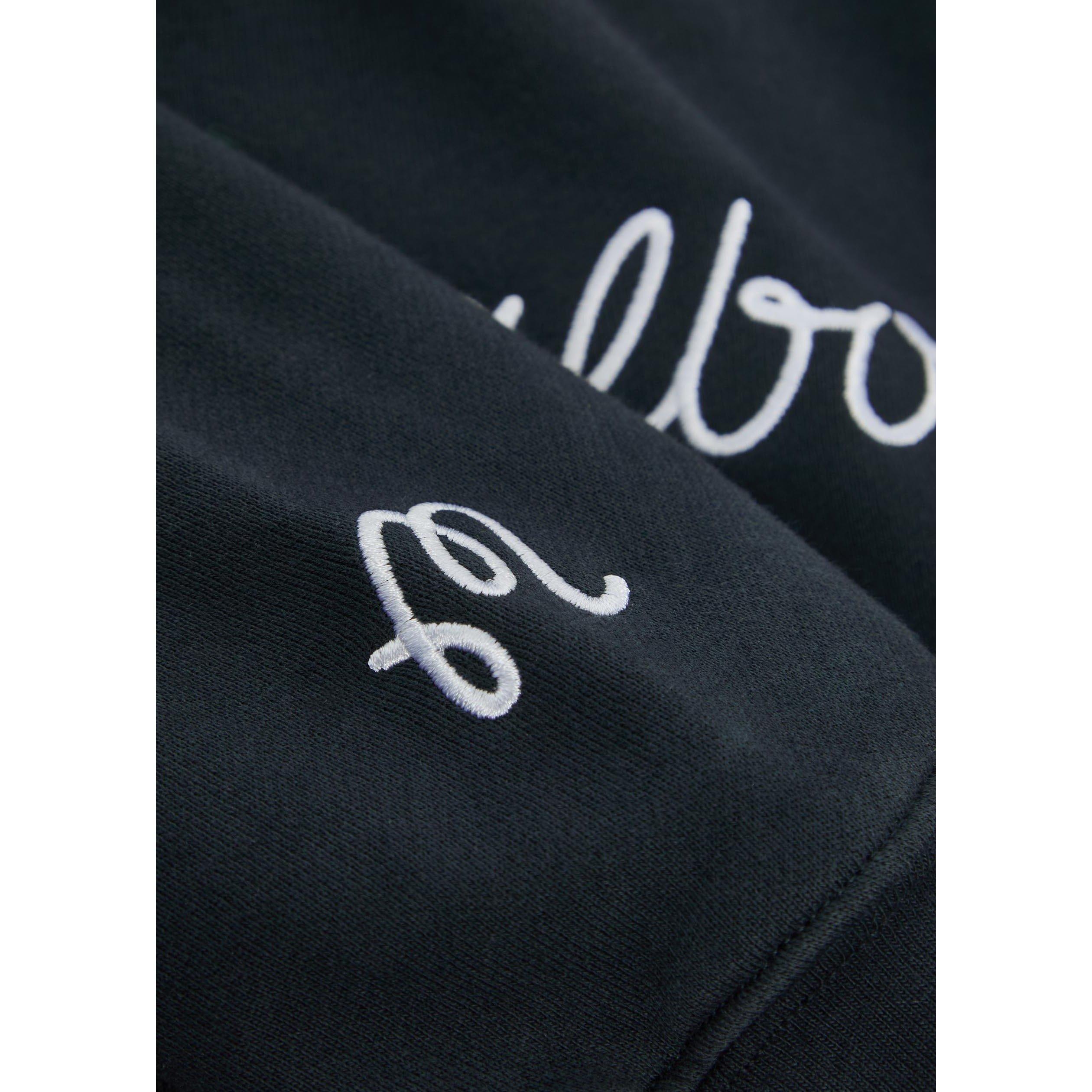 NAVY - Malbon - Men's Fesque Over the Head Cotton Hoodie - 4
