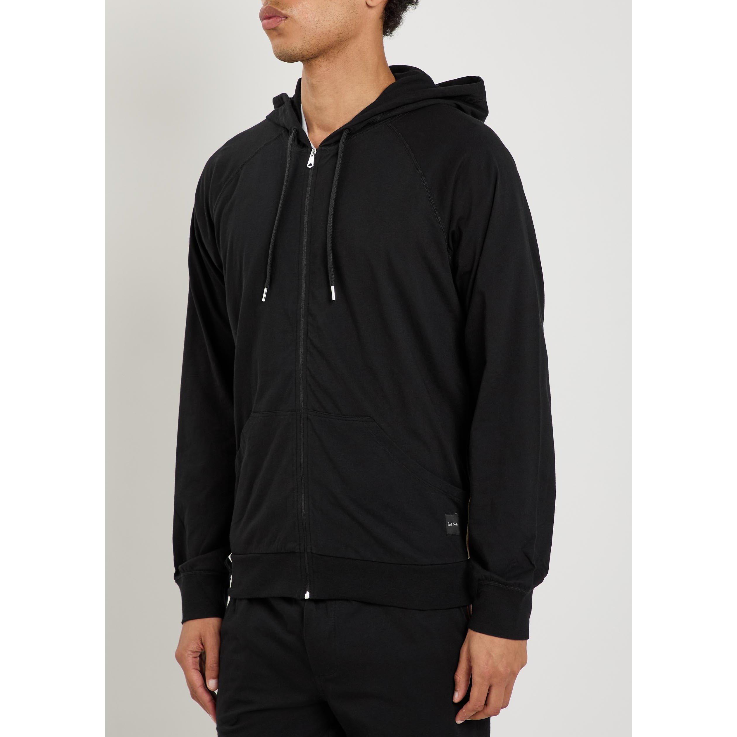 BLACK - Paul Smith - PAUL SMITH PLAIN JERSEY HOODIE - 2