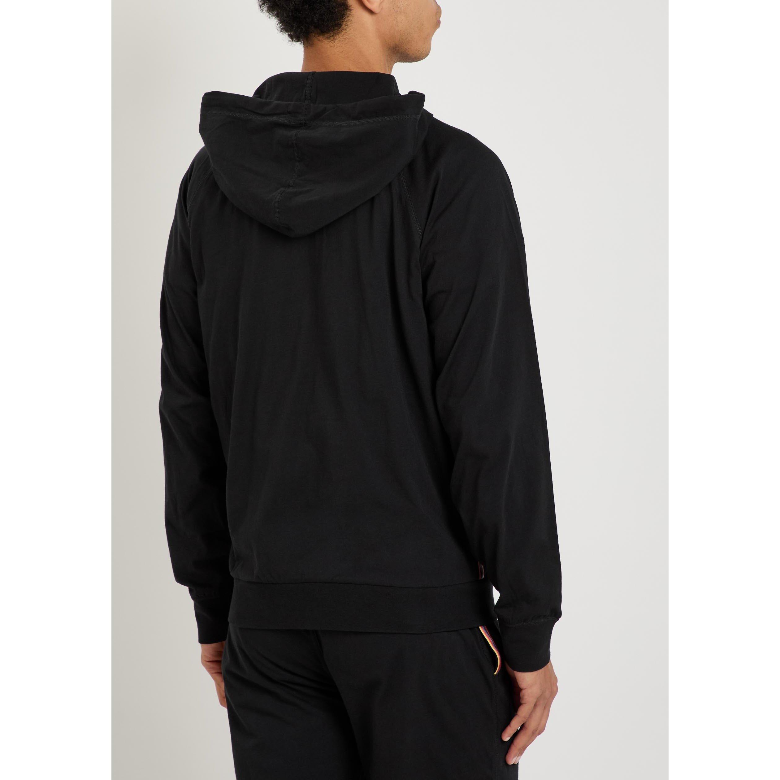 BLACK - Paul Smith - PAUL SMITH PLAIN JERSEY HOODIE - 3