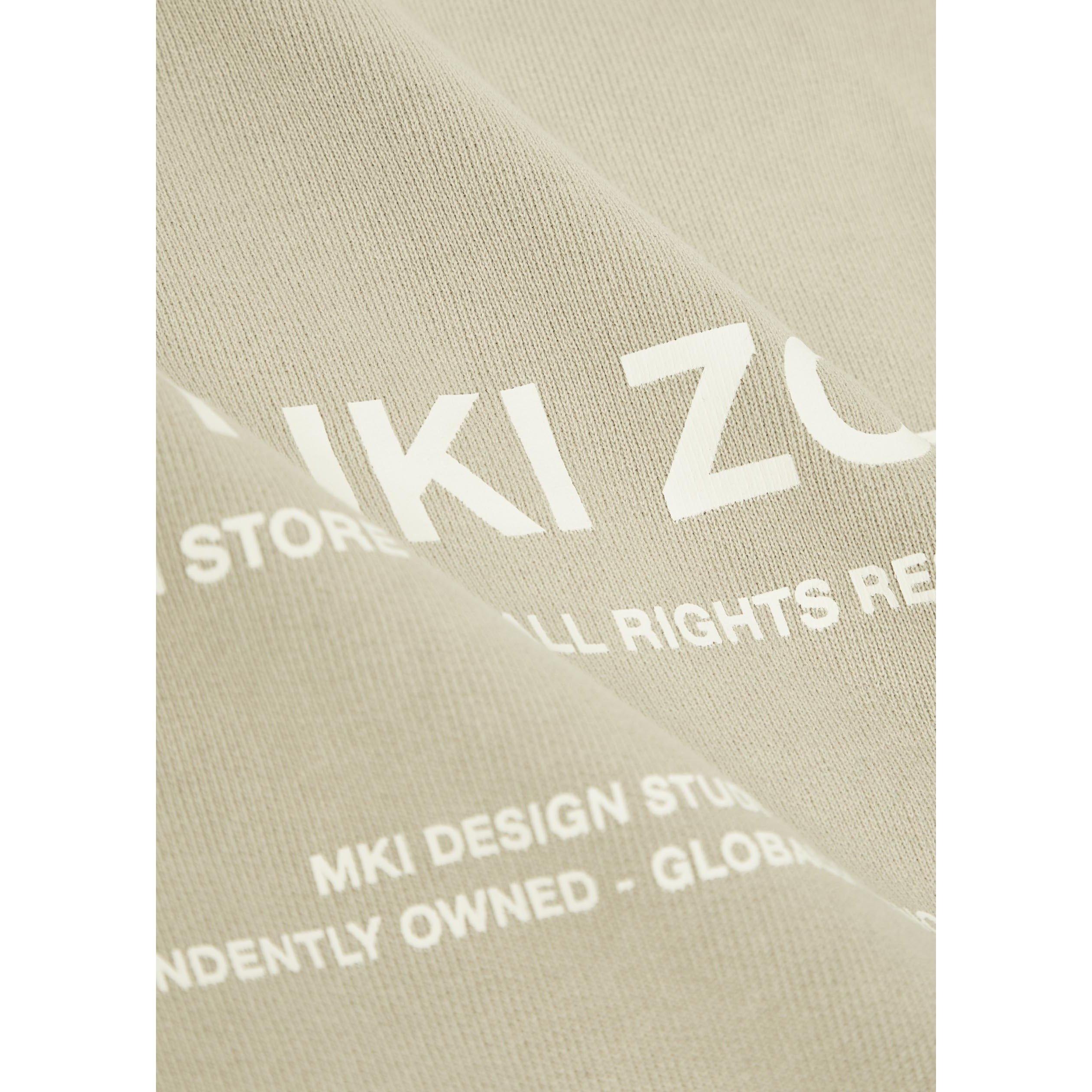 DARK GREY - MKI MIYUKI ZOKU - Men's Design Studio Cotton Over the Head Hoodie - 4
