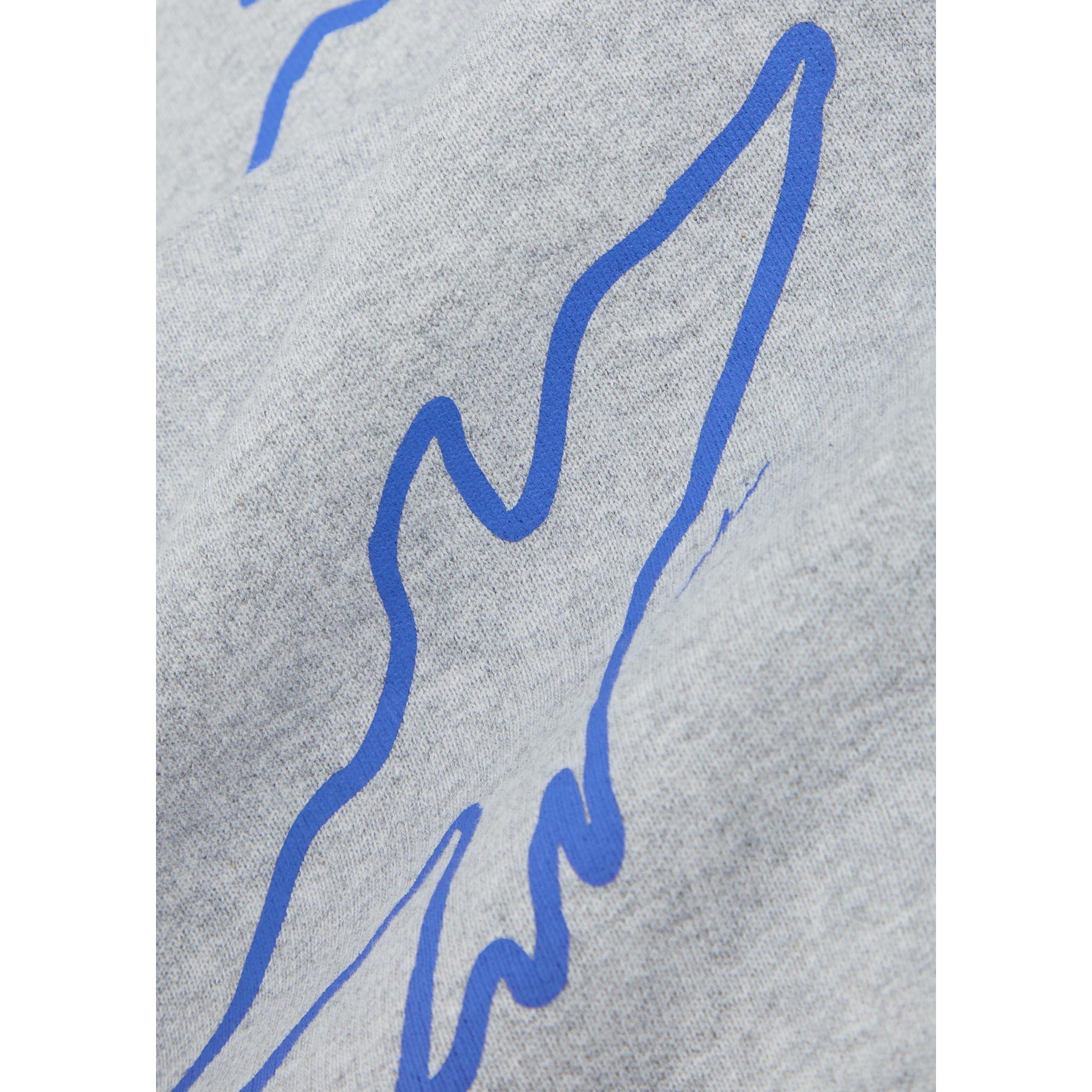 GREY - MKI MIYUKI ZOKU - Men's Flight Over the Head Cotton Oversized-Fit Hoodie - 4
