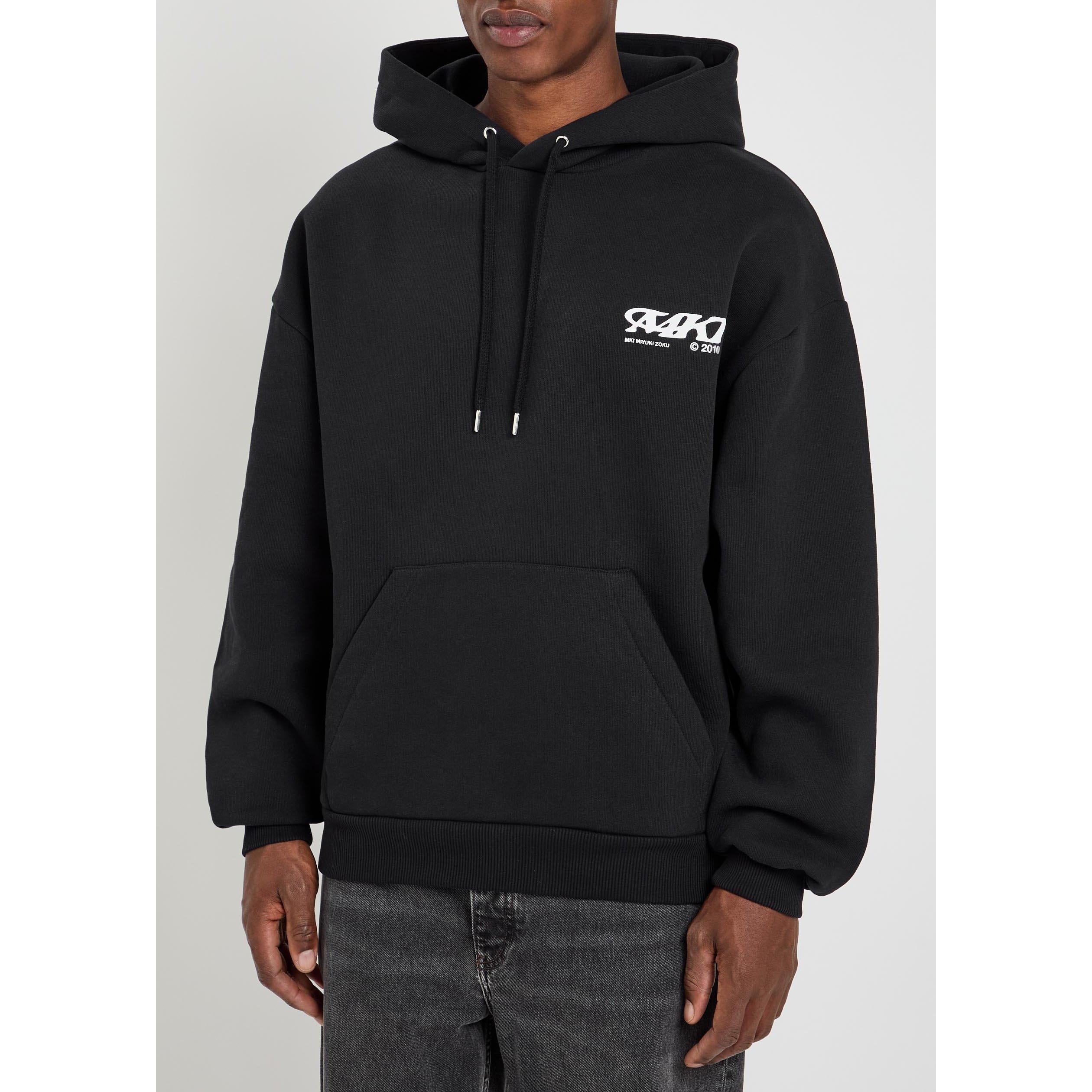 BLACK - MKI MIYUKI ZOKU - Men's Stack Over the Head Cotton Hoodie - 2