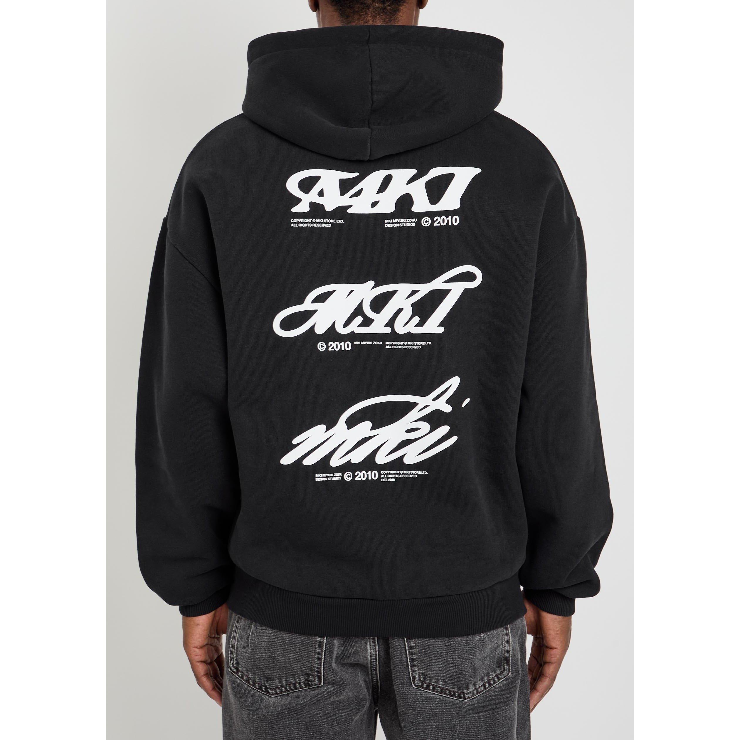 BLACK - MKI MIYUKI ZOKU - Men's Stack Over the Head Cotton Hoodie - 3