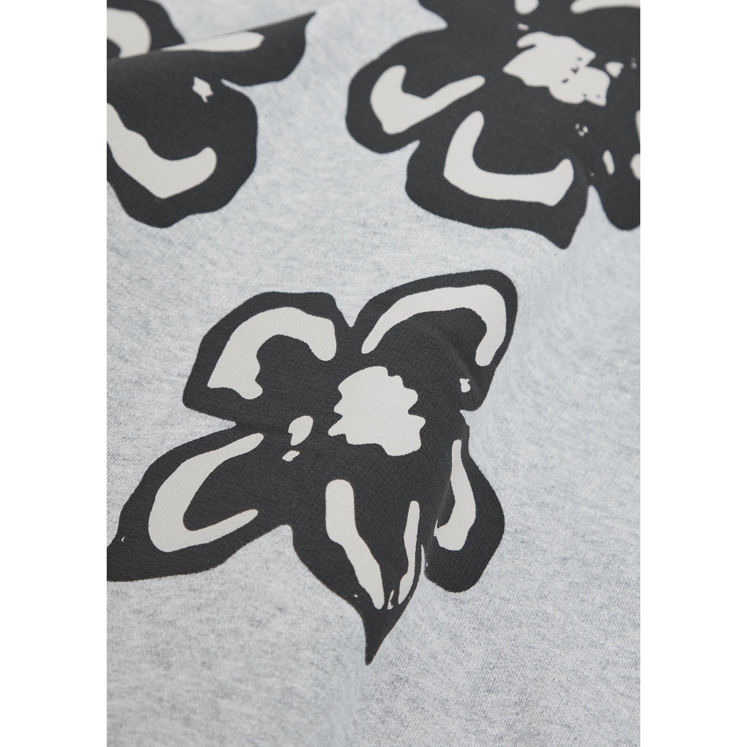 GREY - MKI MIYUKI ZOKU - Men's Hibiscus Cotton Over the Head Hoodie - 4