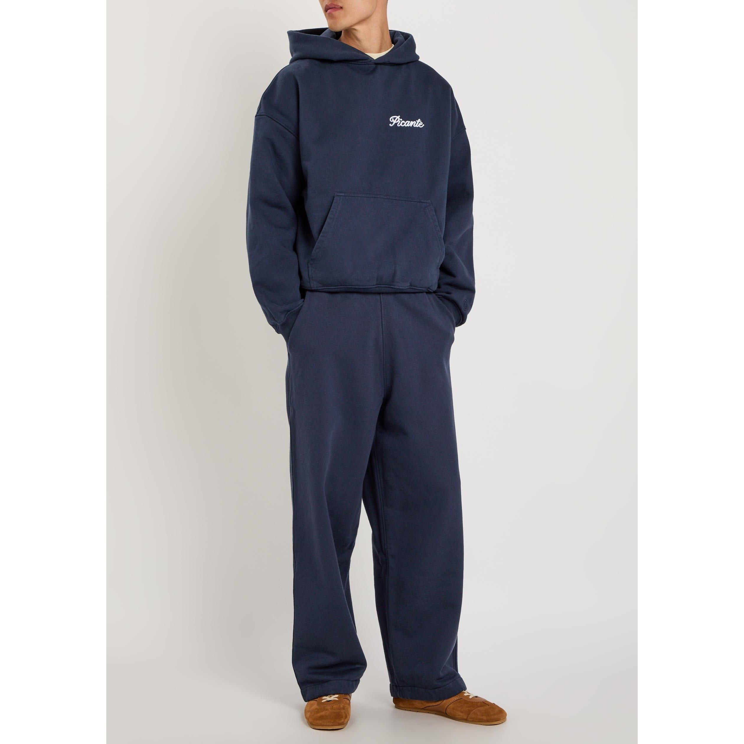 NAVY - PICANTE - Men's Tailor Over the Head Cotton Hoodie - 5