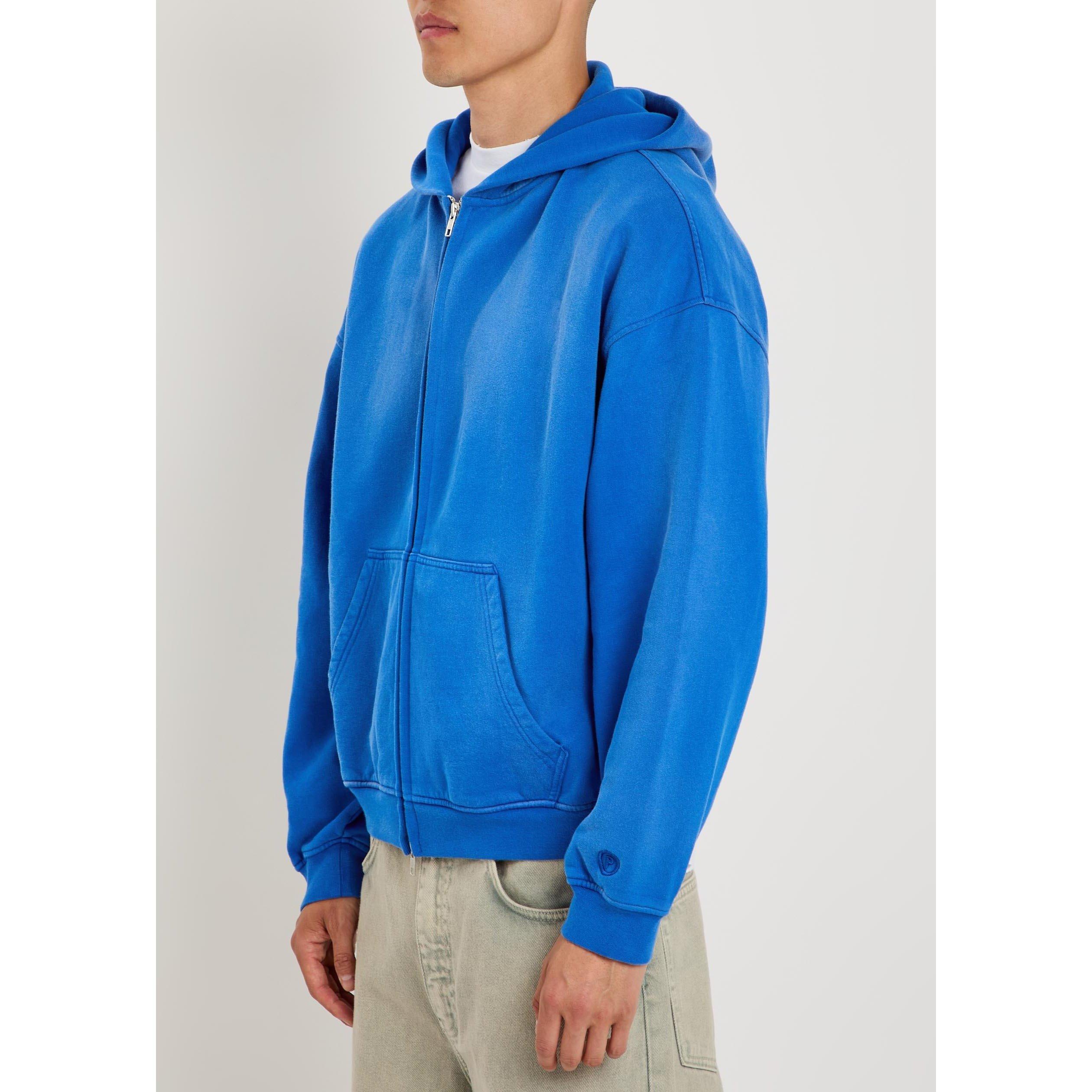 ROYAL BLUE - PICANTE - Men's Everyday Cotton Zip Hoodie - 2