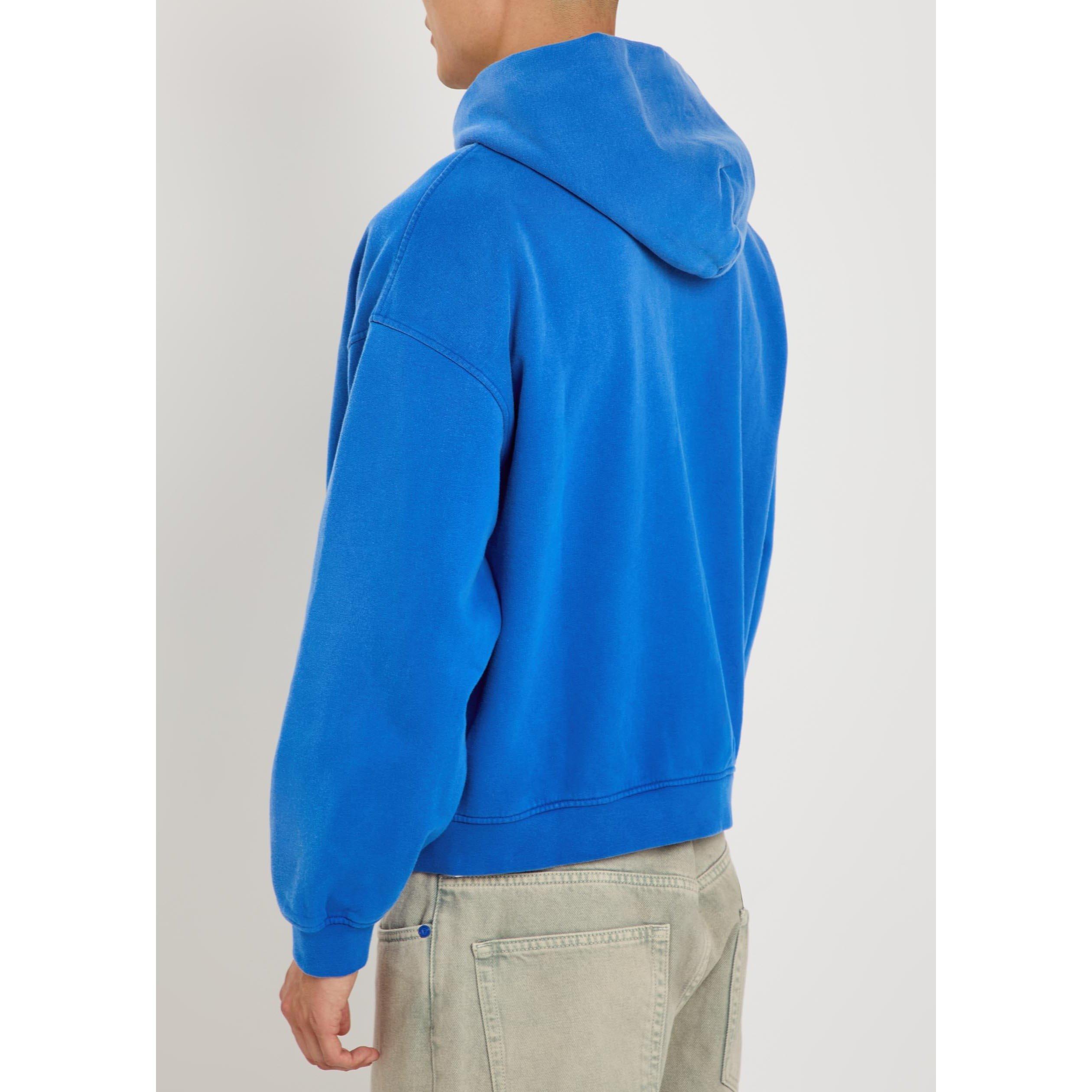 ROYAL BLUE - PICANTE - Men's Everyday Cotton Zip Hoodie - 3