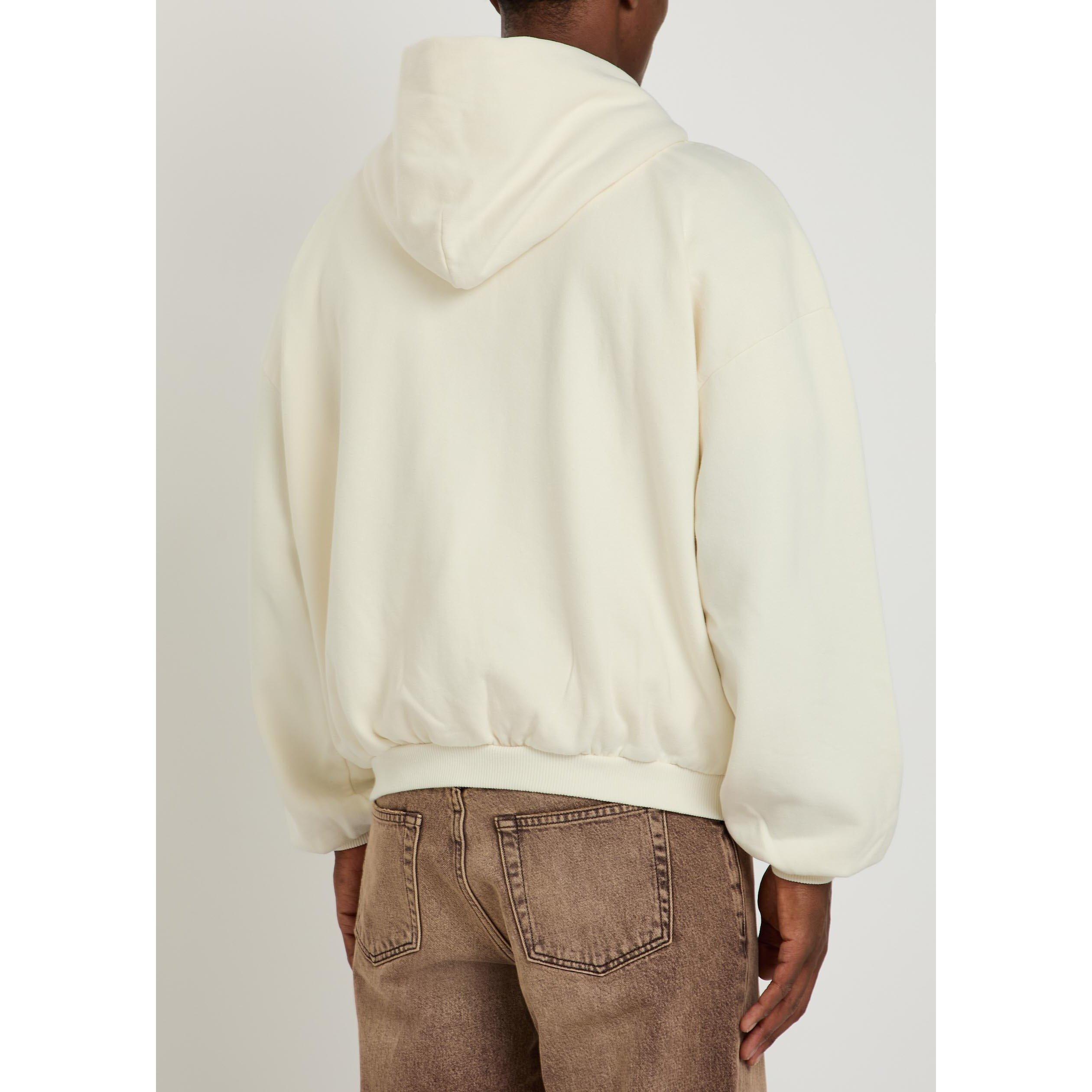 WHITE - Represent - Men's Owners Club Cotton Oversized-Fit Zip Hoodie - 3
