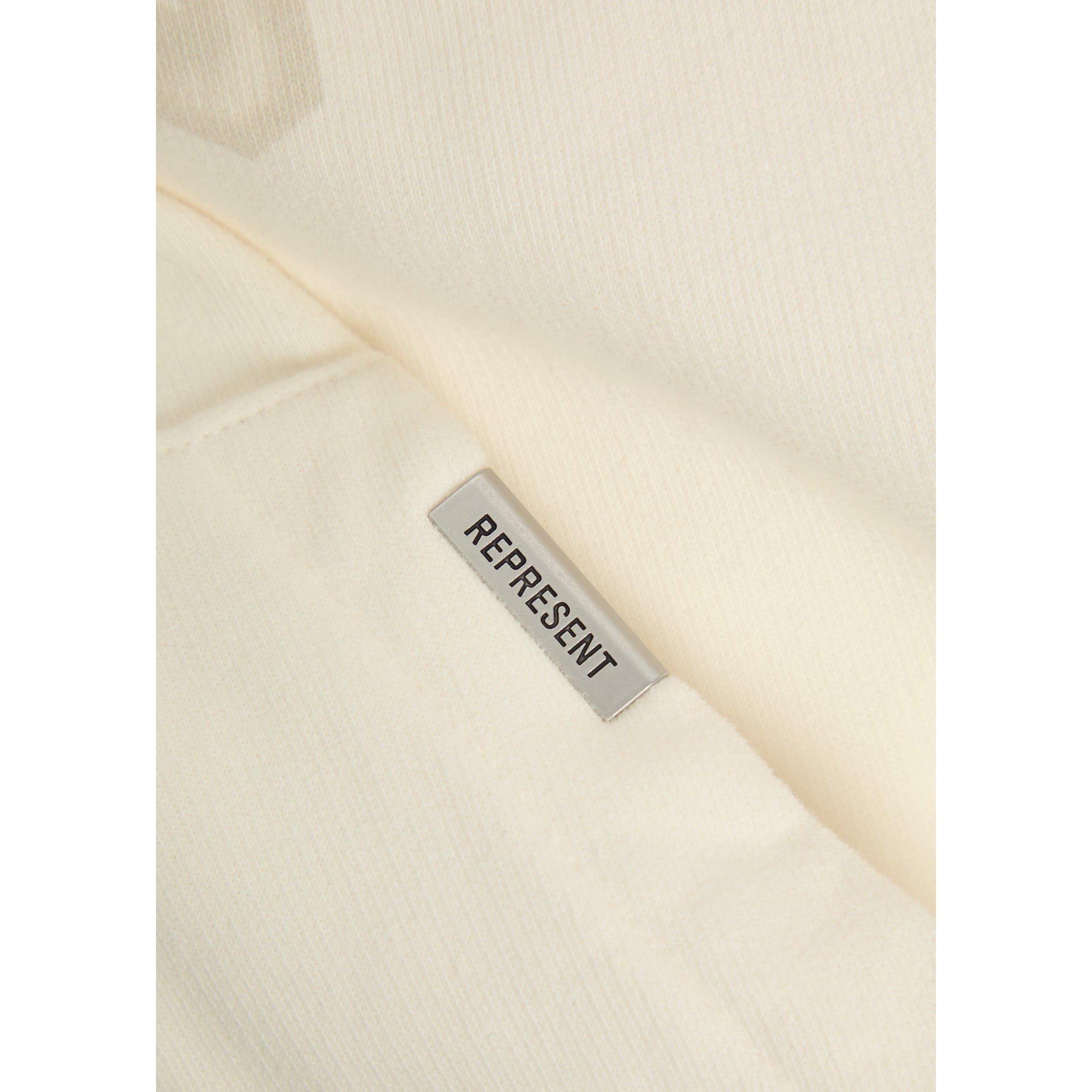WHITE - Represent - Men's Owners Club Cotton Oversized-Fit Zip Hoodie - 4