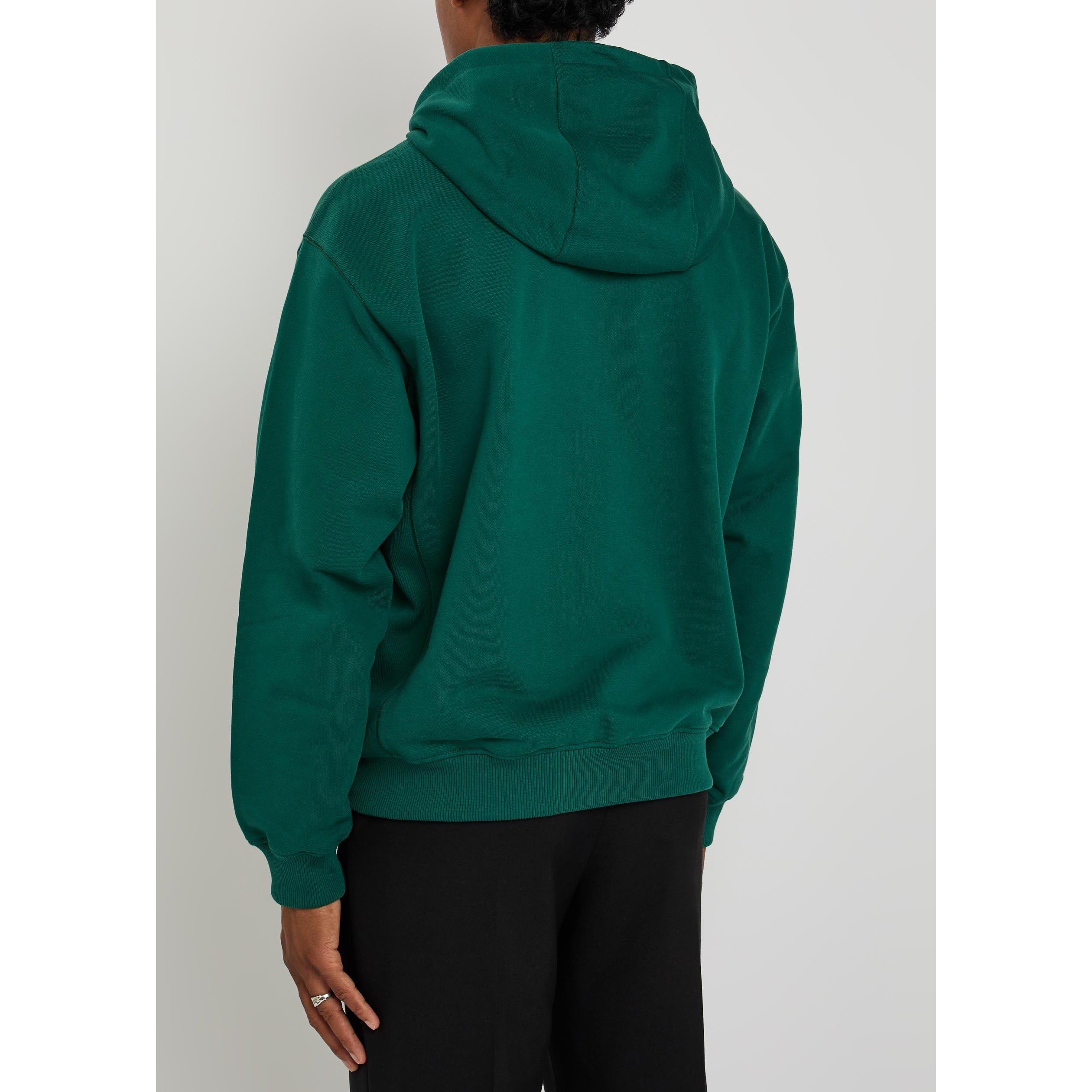 GREEN - Casablanca - CASA CLASSIC ZIP UP HOODIE - 3