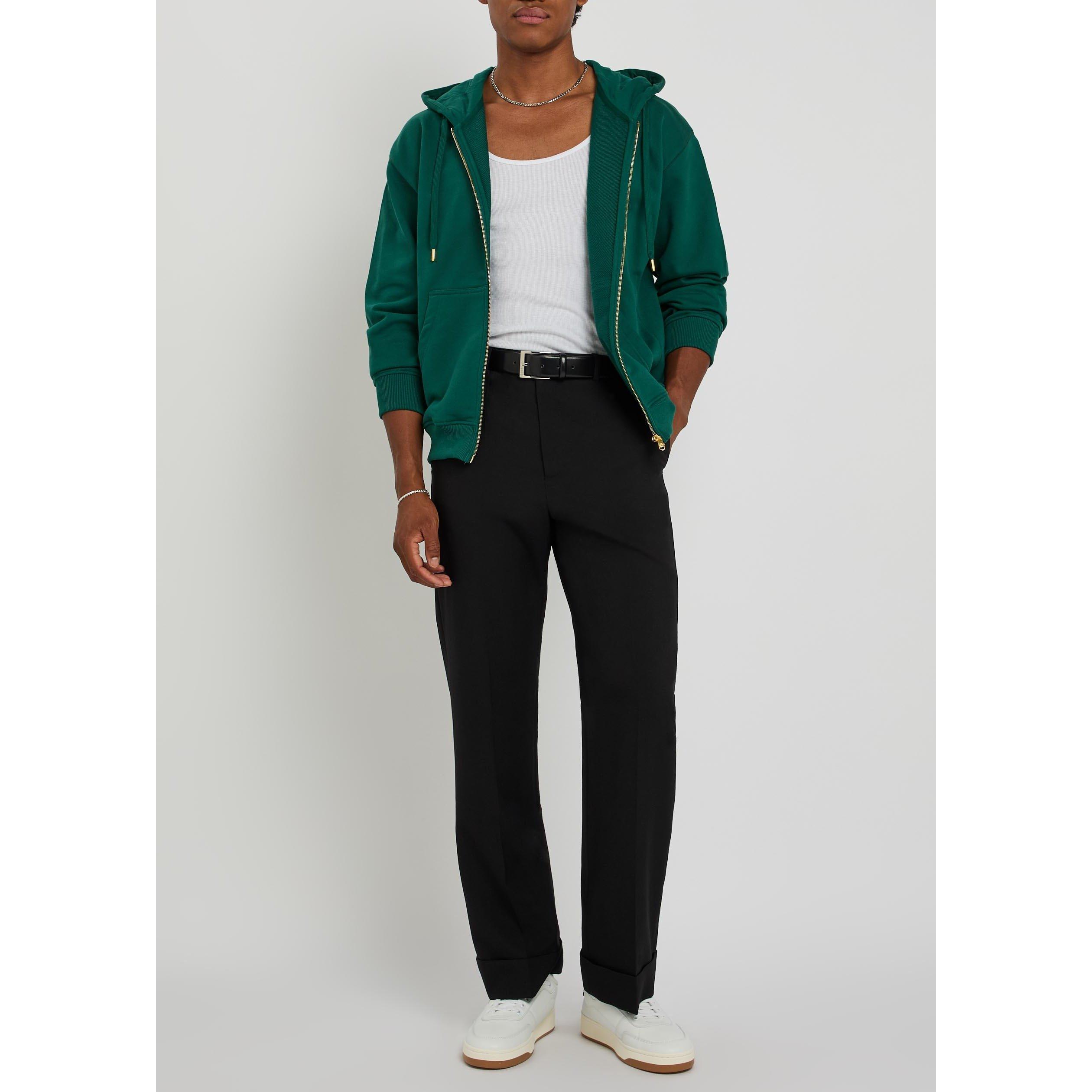 GREEN - Casablanca - CASA CLASSIC ZIP UP HOODIE - 5