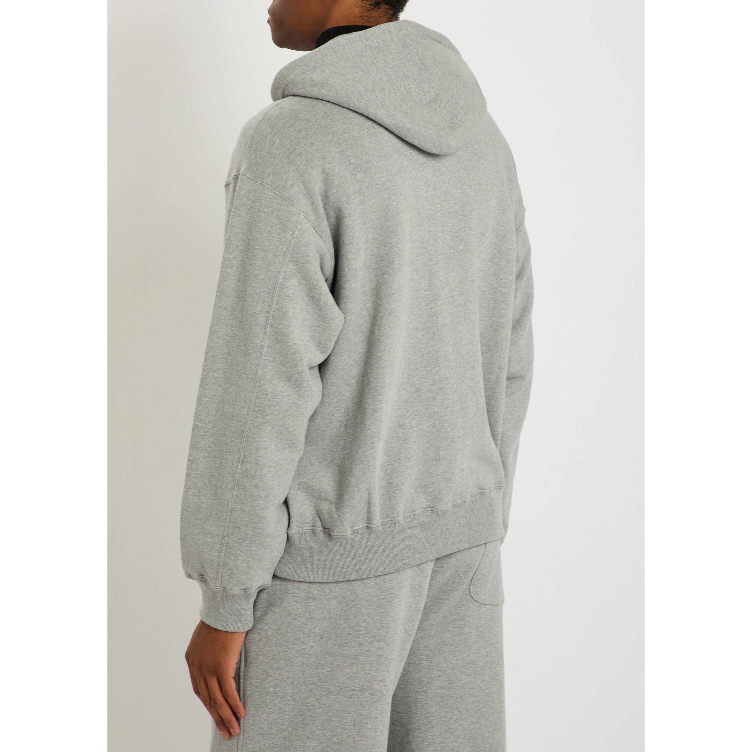 GREY - SSSTEIN - SSSTEIN LOOPWHEEL COTTON SWEAT - 3