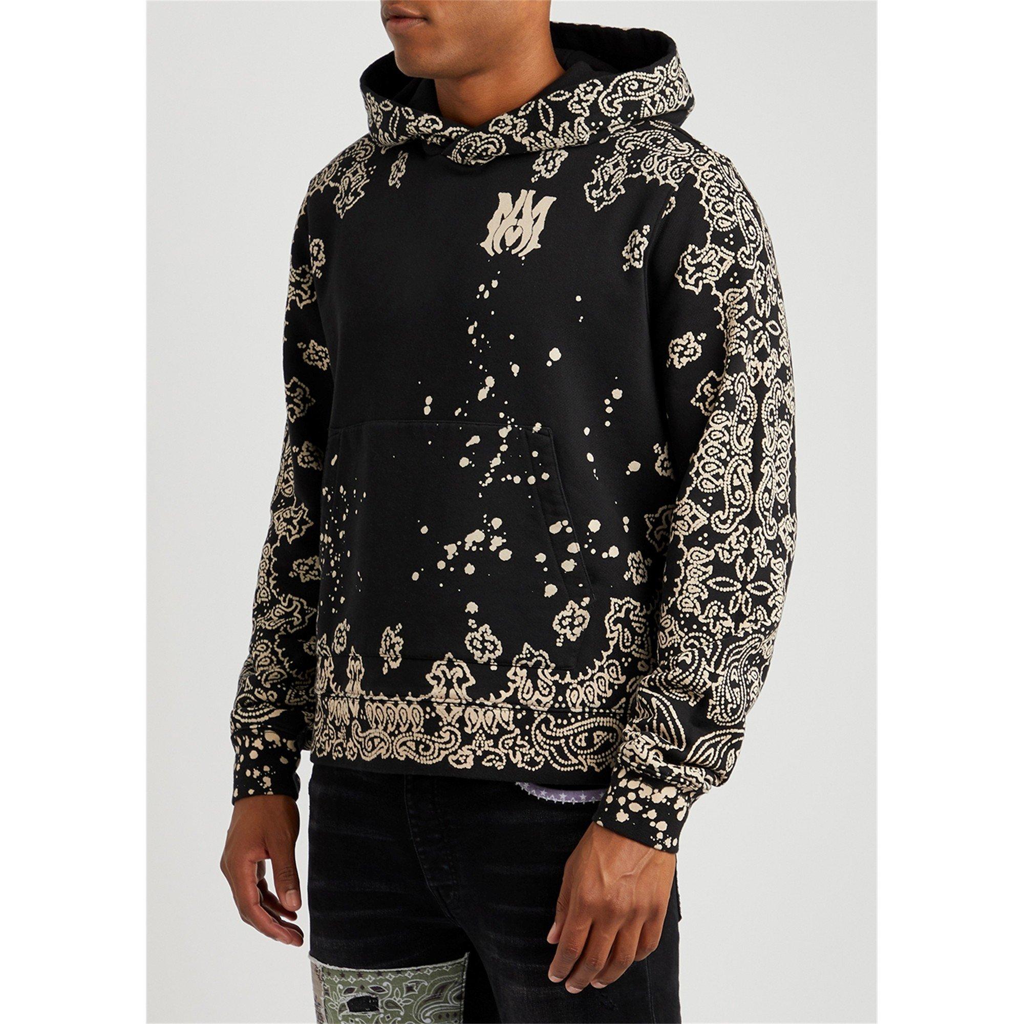 BLACK AND OTHER - Amiri - AMR BLEACD BANDANA HODIE - 2