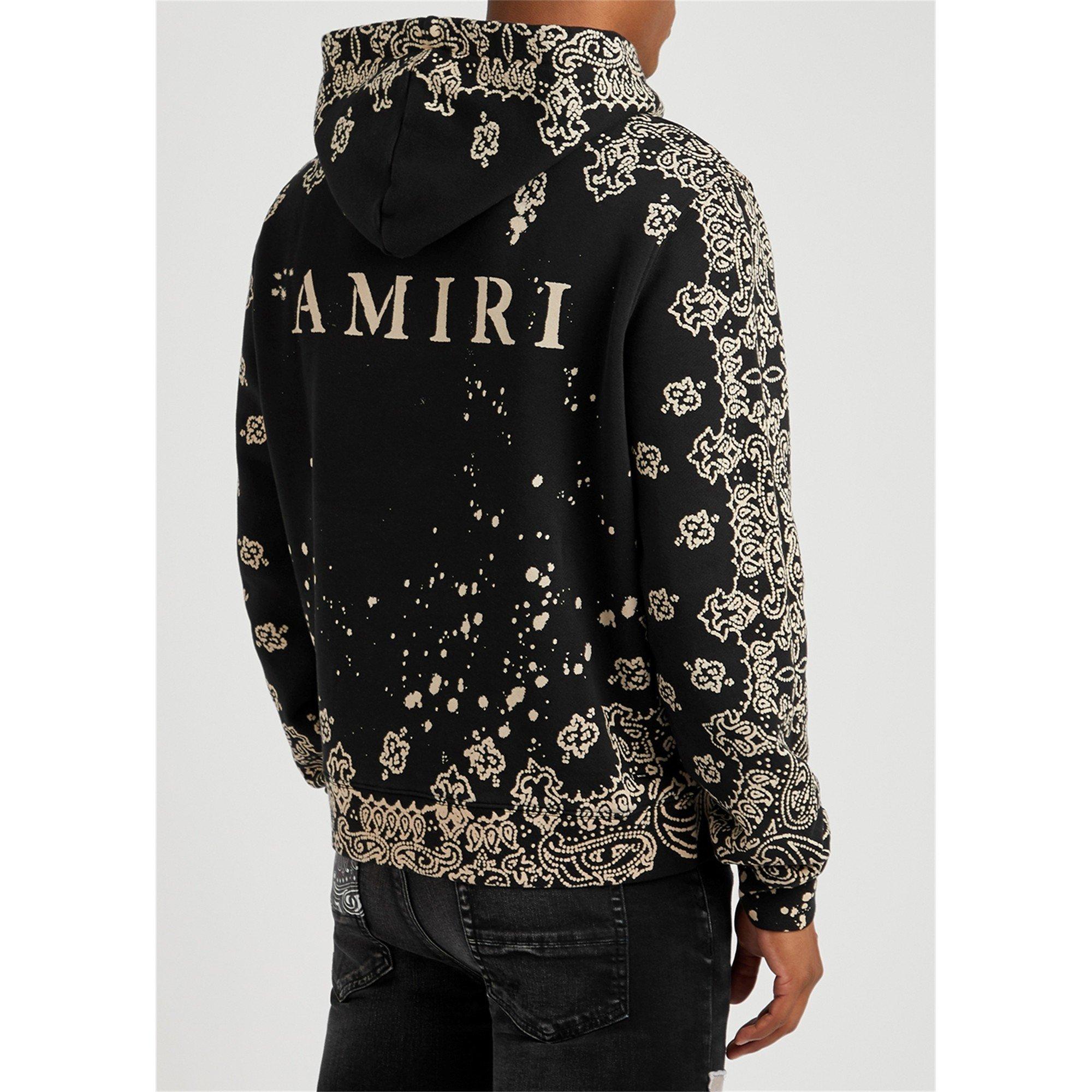 BLACK AND OTHER - Amiri - AMR BLEACD BANDANA HODIE - 3
