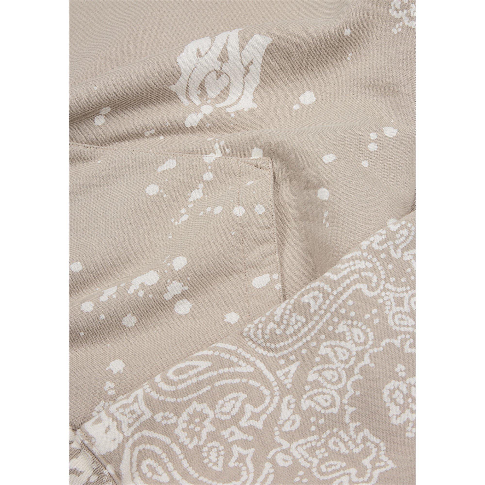 BEIGE AND OTHER - Amiri - AMR BANDANA BLEACH HOODIE - 4