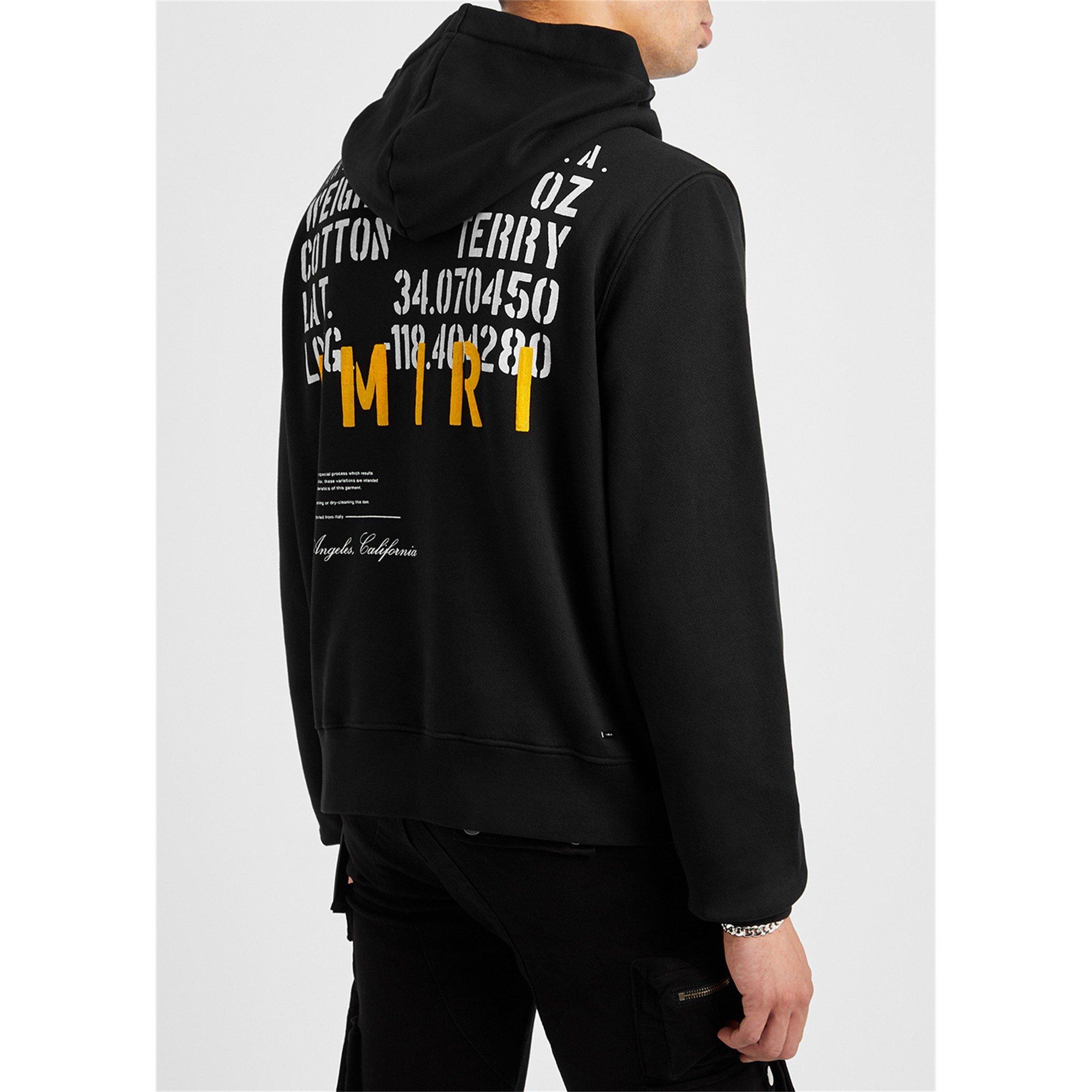 BLACK - Amiri - AMR MILIARY SPECS HOODIE - 3