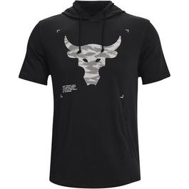 Under Armour UA Project Rock Terry Short Sleeve Hoodie Mens