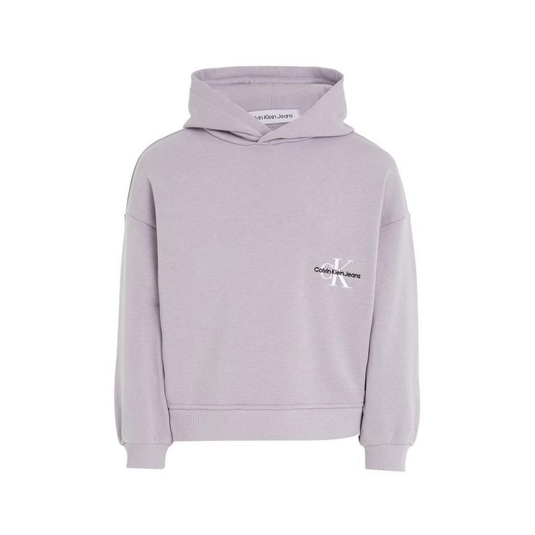 Lilac PC1 - Calvin Klein Jeans - Monogram Off Placed Hoodie - 1