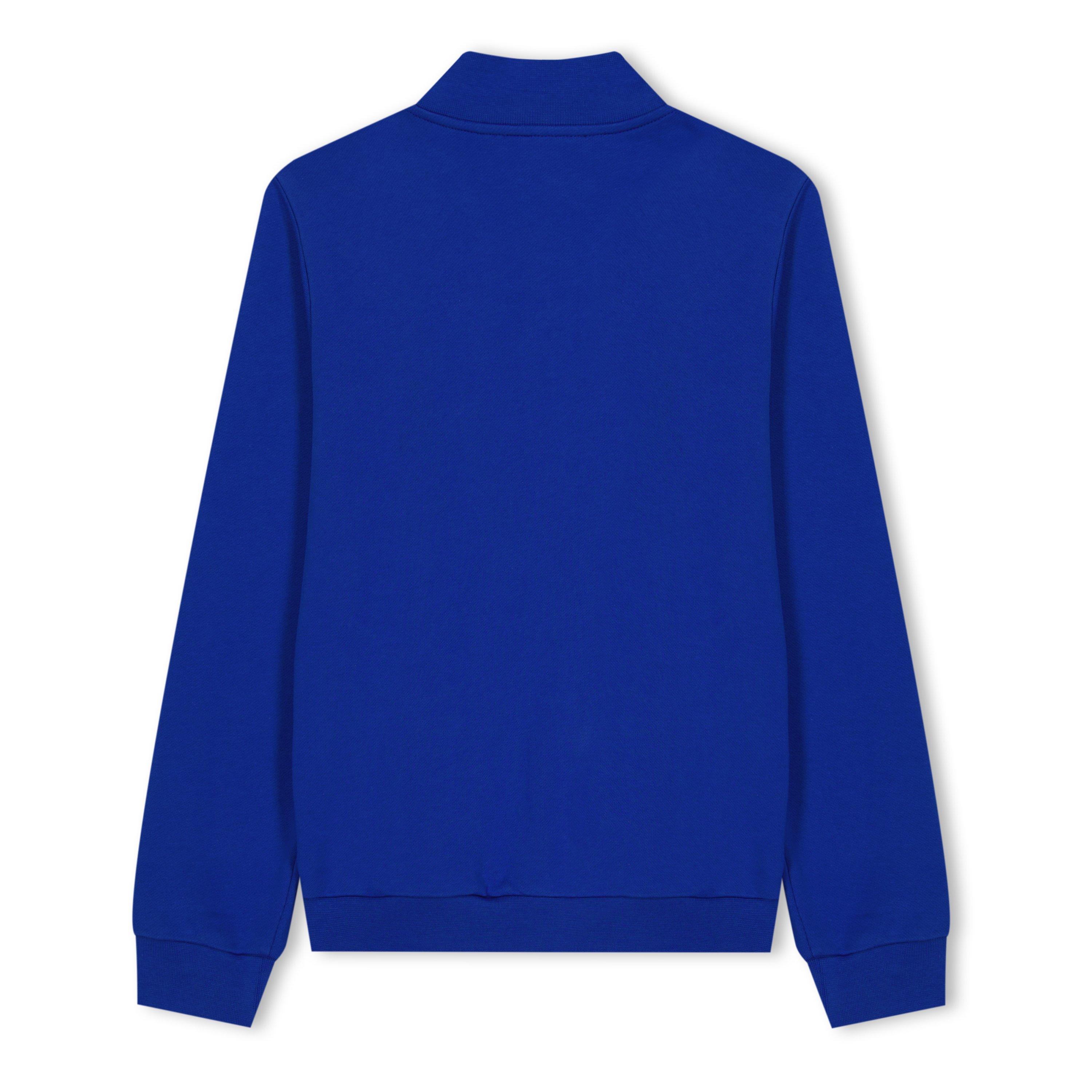 Blue/Gld 2UQ10 - Versace - Logo Zip Sweatshirt Juniors - 2