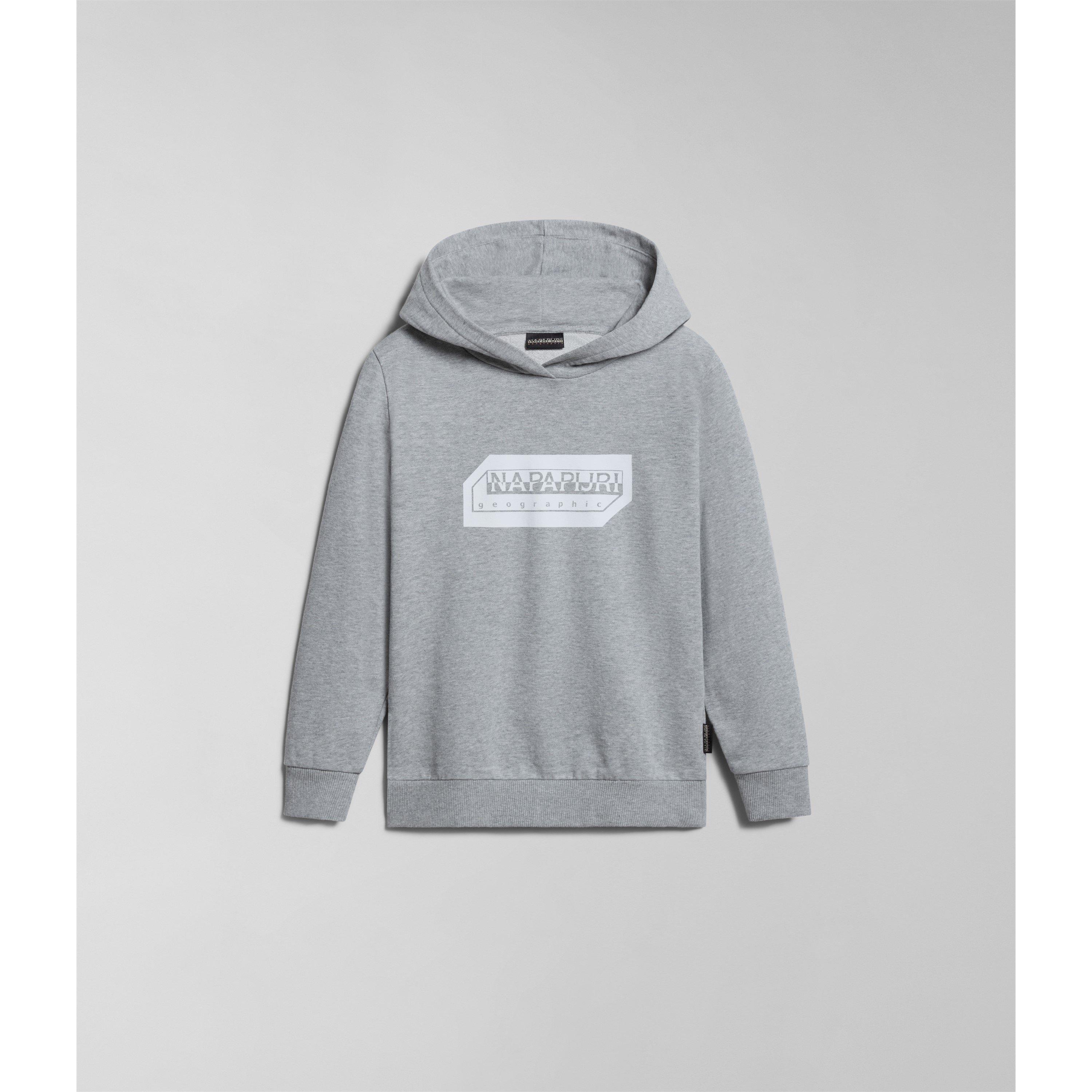 Grey 160 - Napapijri - Unisex Kids Kitik Logo Hoodie - 3
