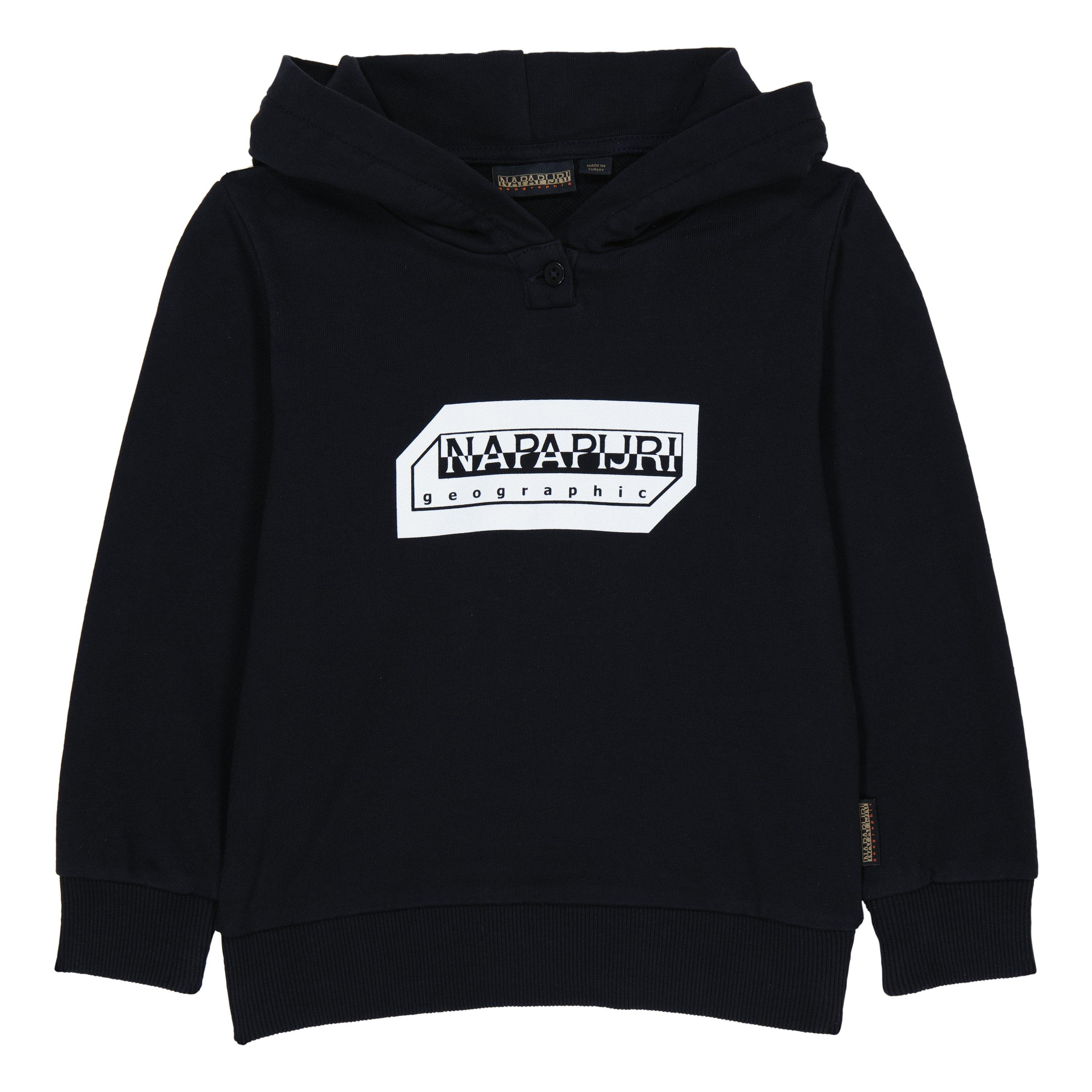 Black 041 - Napapijri - Unisex Kids Kitik Logo Hoodie - 1